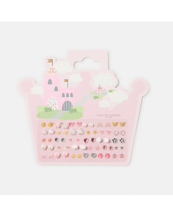 20 Pack Stick-On Earrings - Castle
