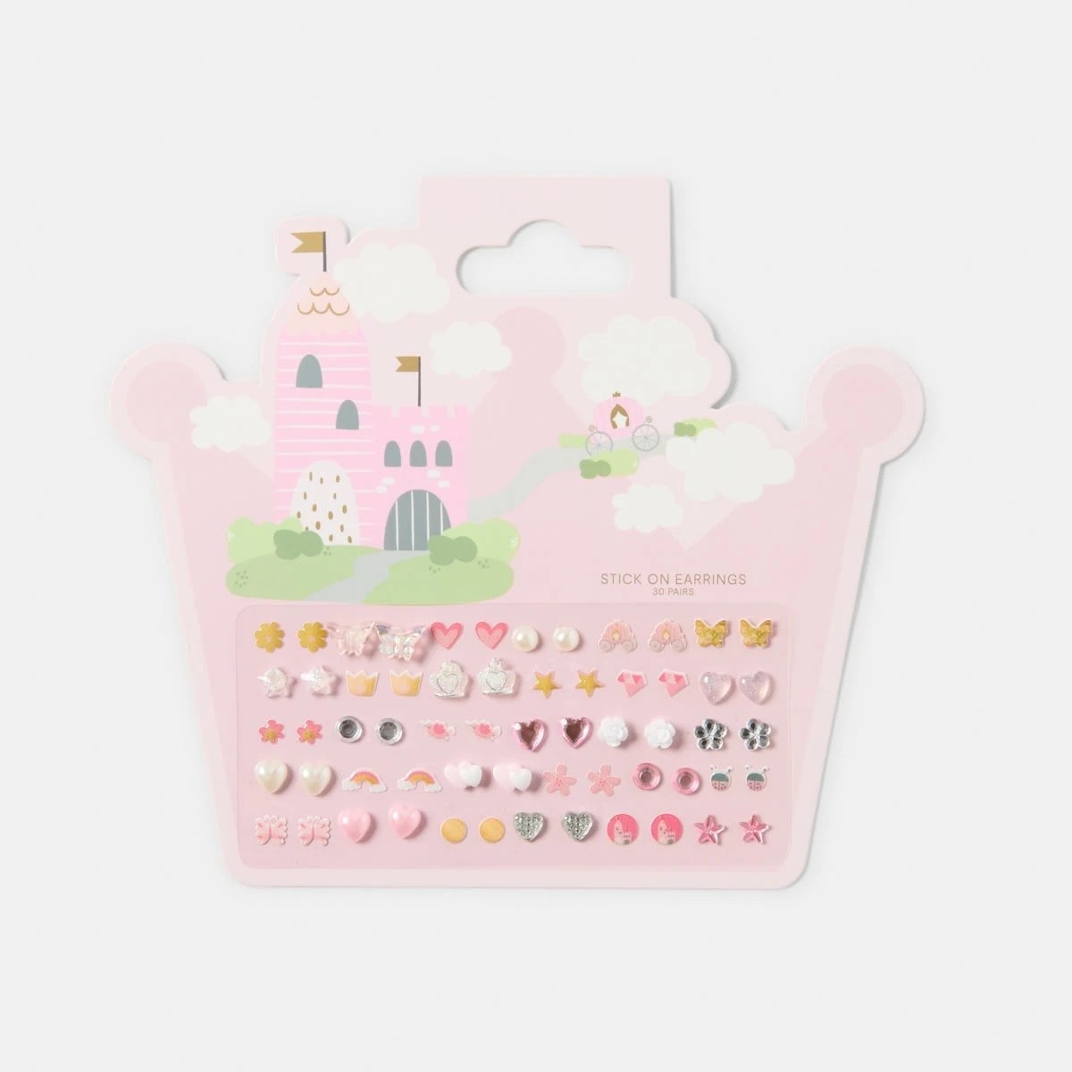 1 20 Pack Stick-On Earrings - Castle, 1 of 2
