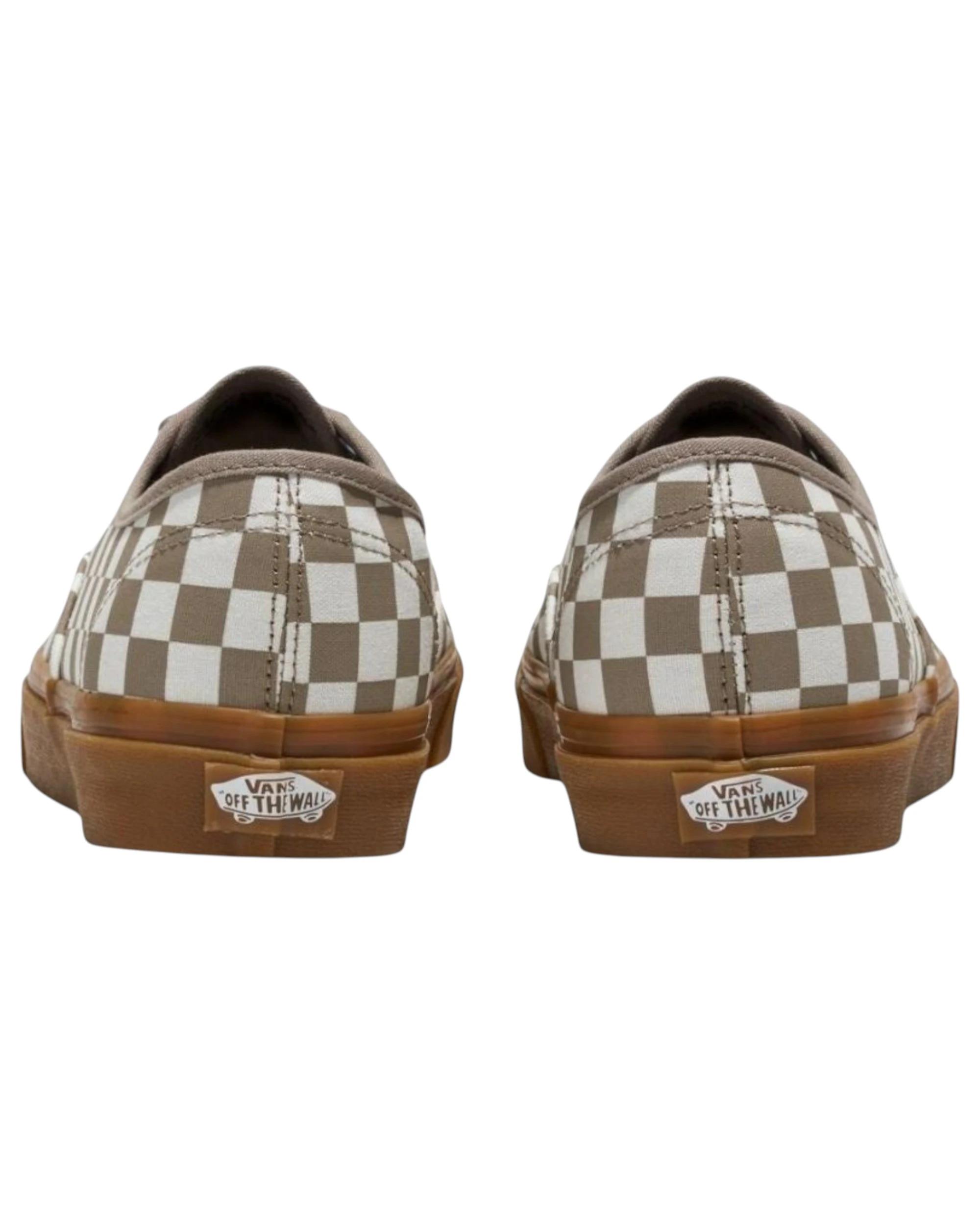 4 Vans Mens Authentic Checkerboard Moon Rock Grey Lace Up Shoes GREY, 4 of 4