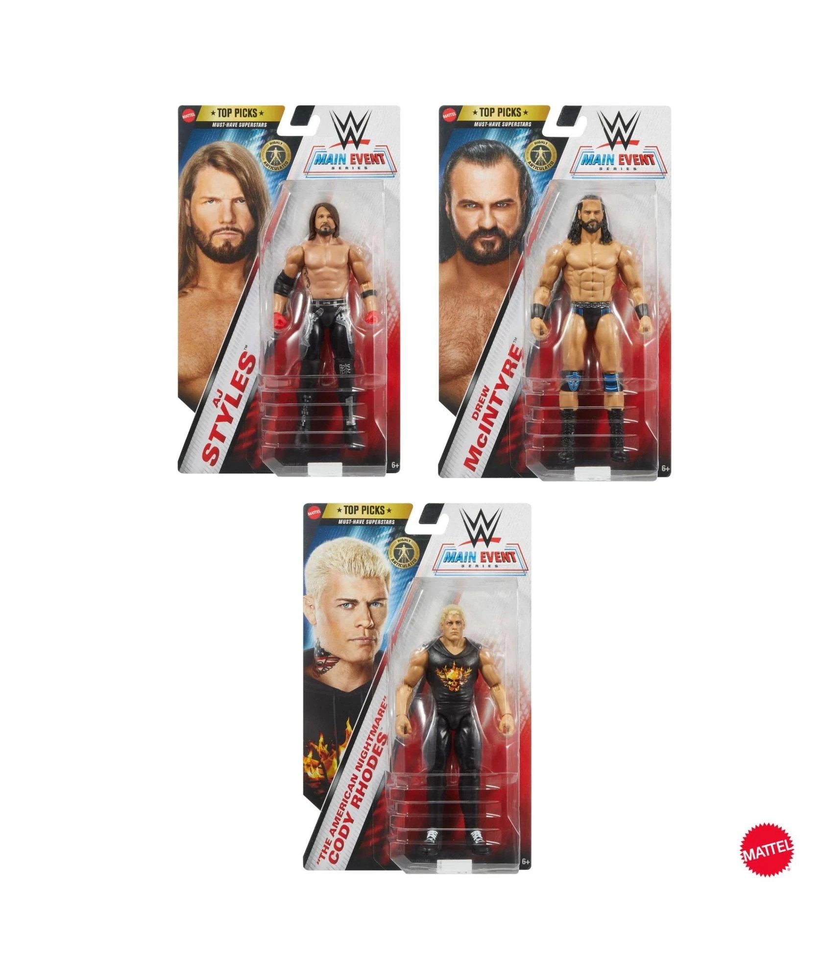 1 ​​​Mattel WWE Top Picks Action Figures - Assorted* - Multi, 1 of 8