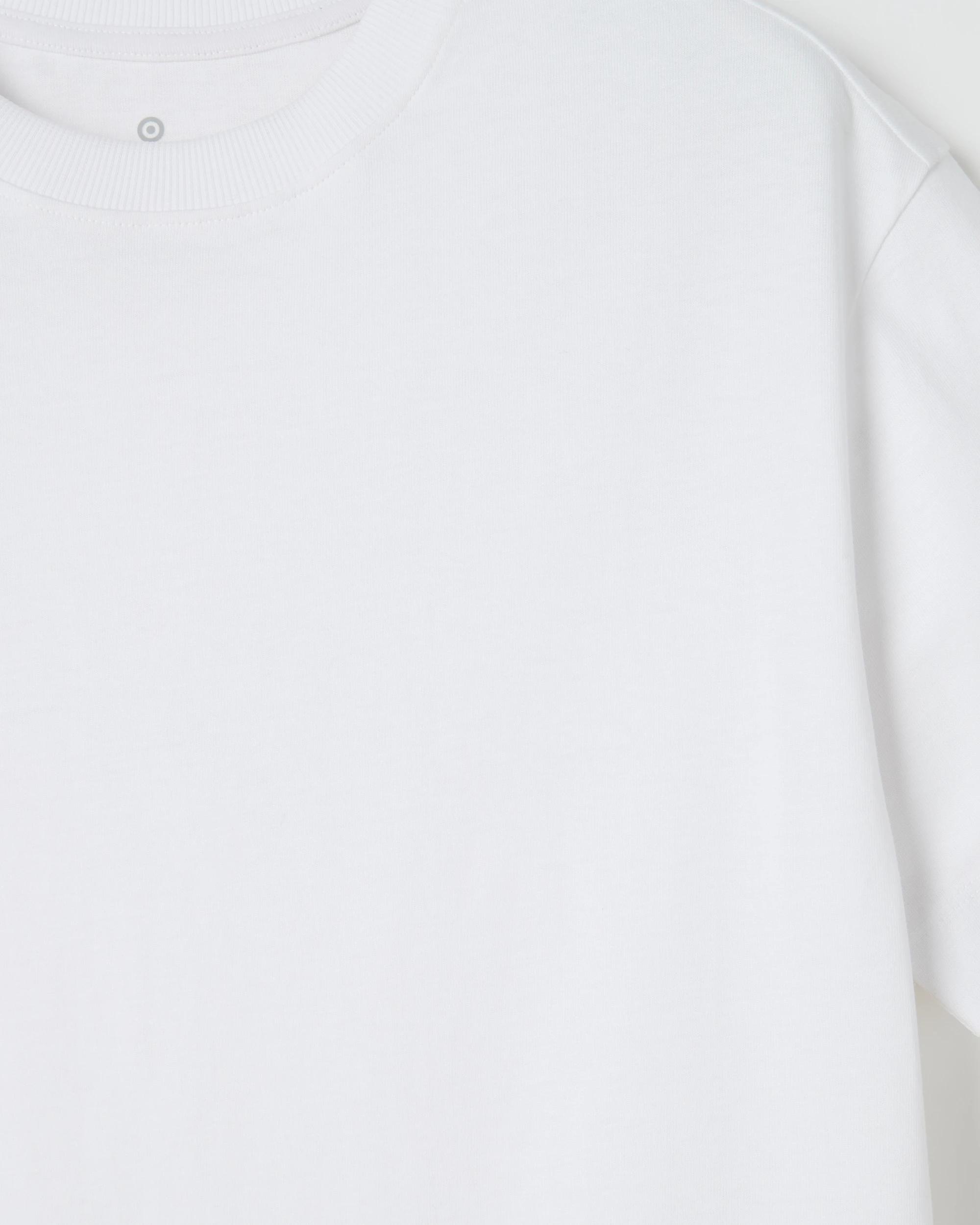2 Target Kids Organic Cotton Heavyweight Oversized T-Shirt WHITE, 2 of 2