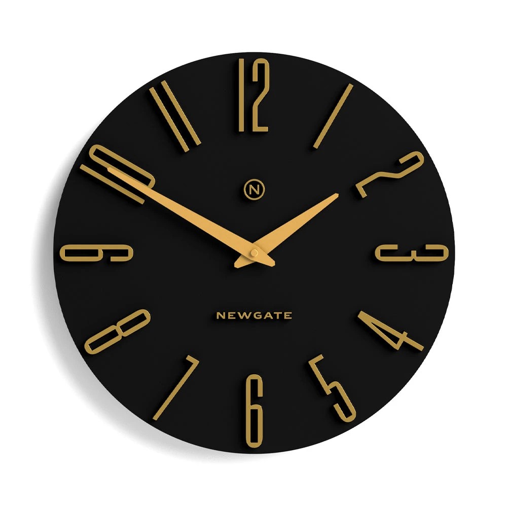 1 Newgate Empire State Wall Clock-Black - Black, 1 of 4