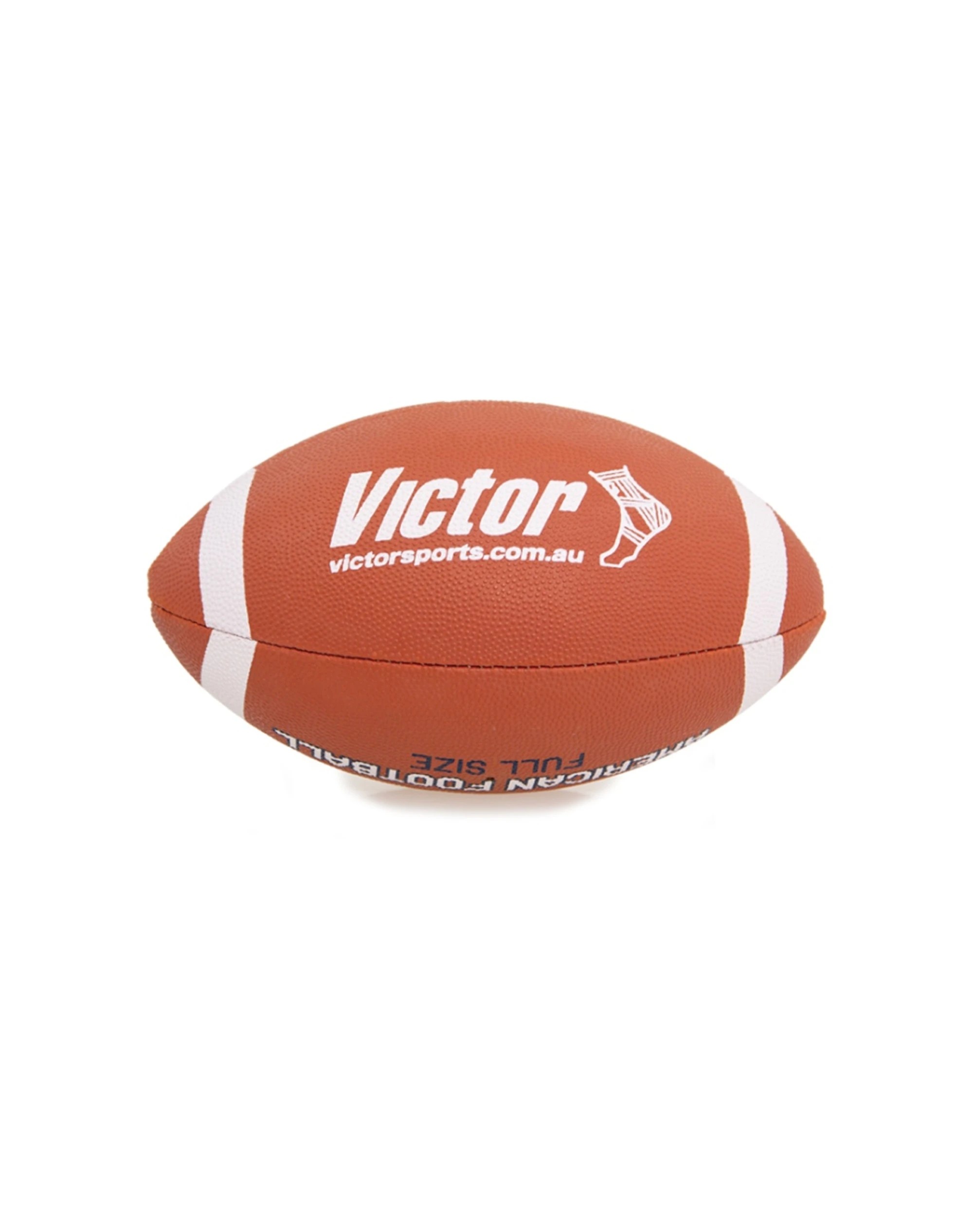 3 Victor Sports American Football Mini Synthetic Rubber Grippy Ball - Orange, 3 of 4