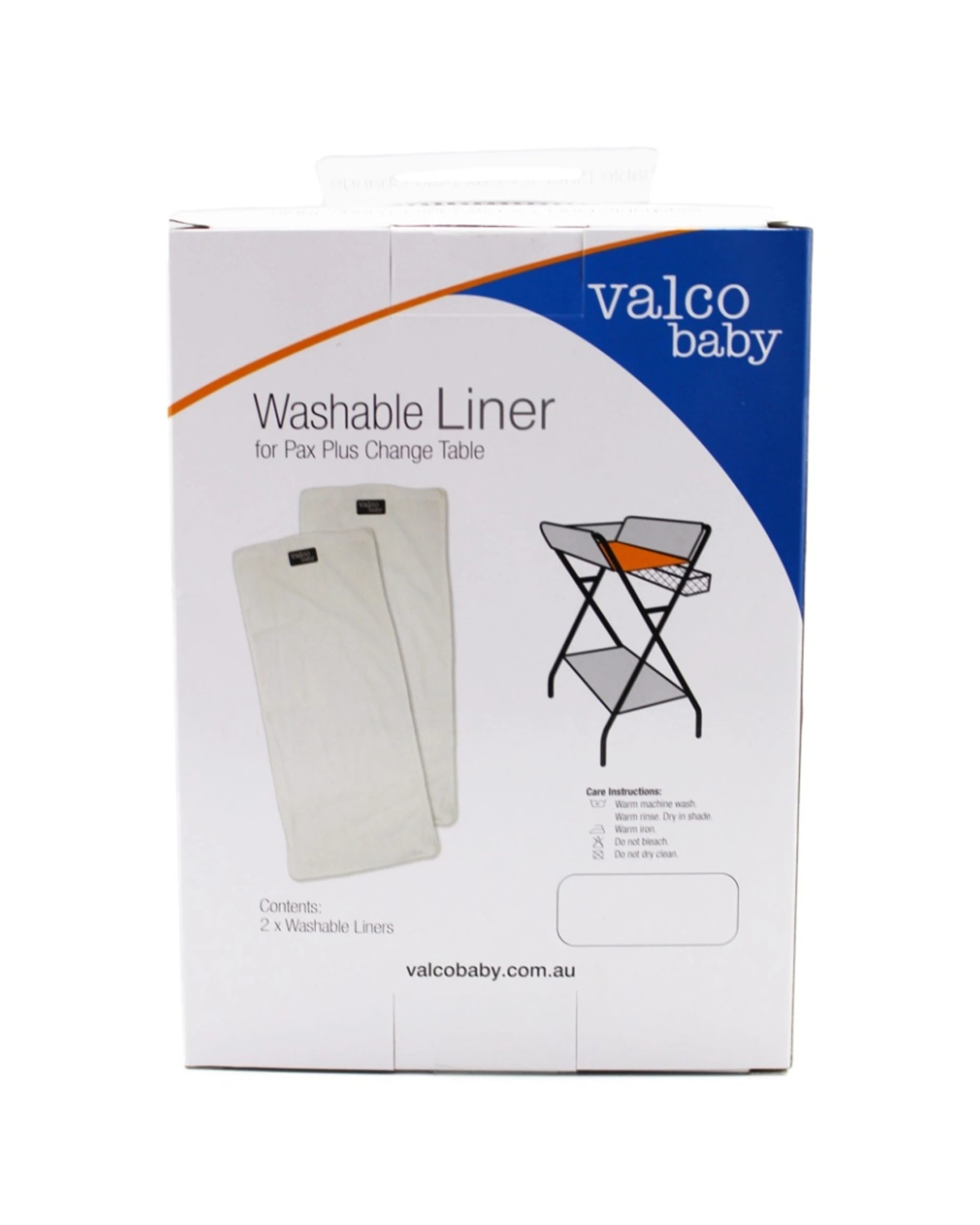 2 Valcobaby Pax Changer Table Towelling Liners 2pc Machine Washable - White, 2 of 2