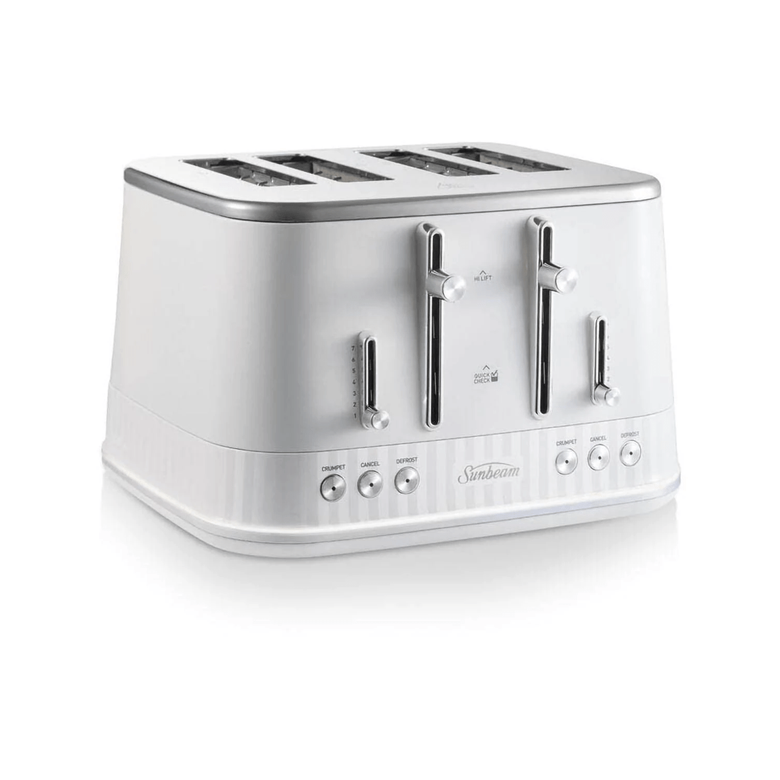 1 Sunbeam French Riviera Collection 4 Slice Toaster - White, 1 of 3
