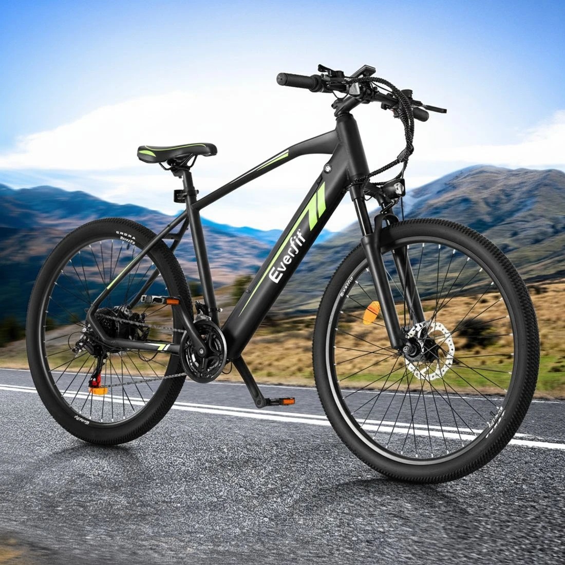 3 Everfit 27.5 Inch Electric Bike Mountain Bicycle eBike Battery 21 Speed - Black - Black, 3 of 3