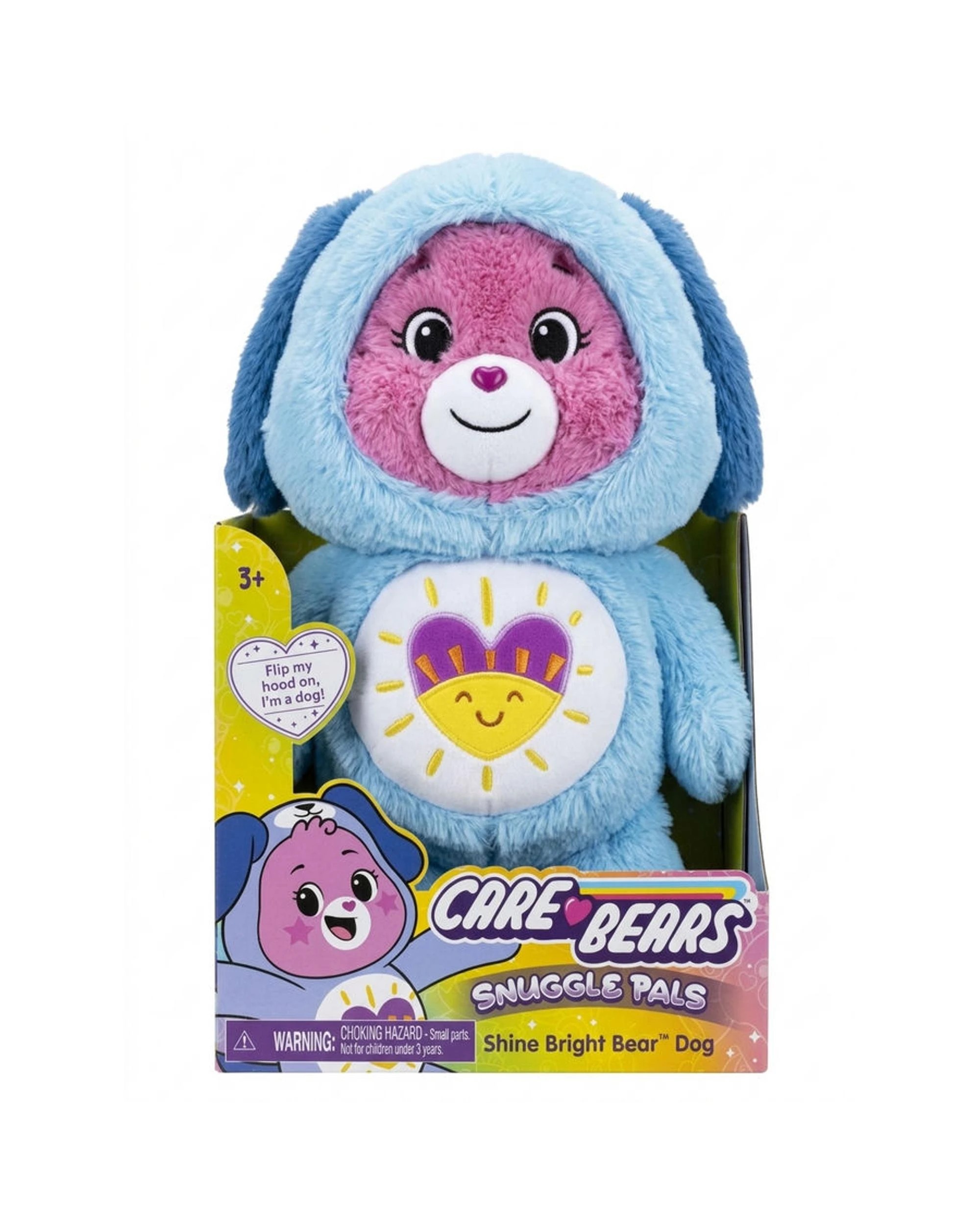 1 Care Bears Snuggle Pals Shine Bright Bear Dog Medium Plush, 1 of 2