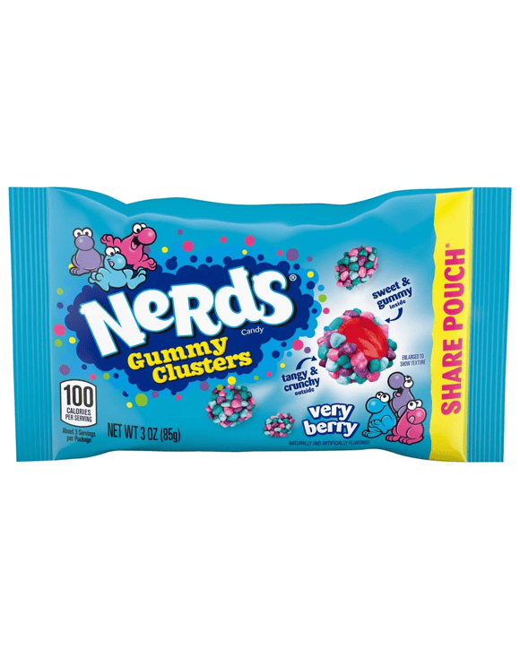 Nerds Very Berry Gummy Clusters Candy Share Pouch 85g