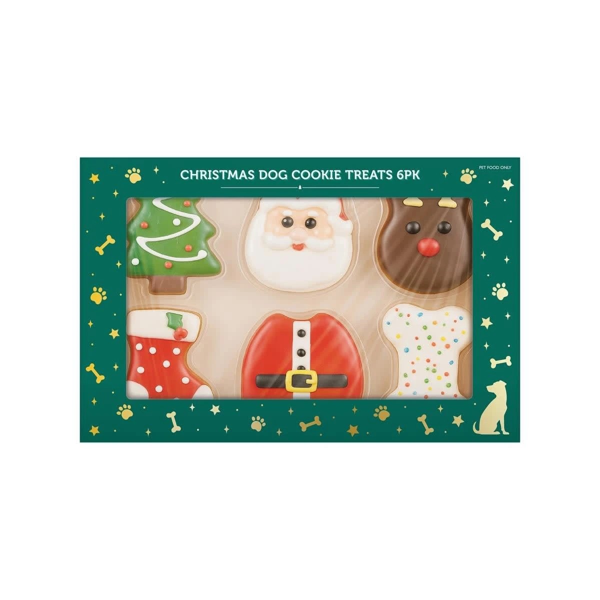 1 6 Pack Christmas Dog Cookie Box, 1 of 2
