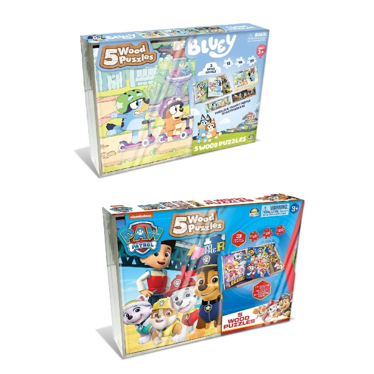 1 5 Pack Wood Puzzles - Assorted, 1 of 4