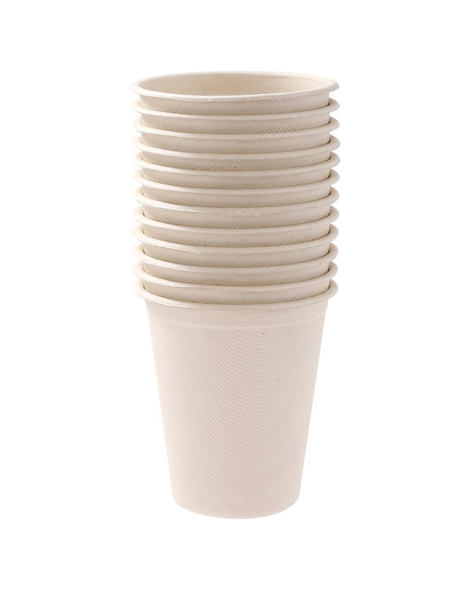 1 12pk Lemon & Lime Earthie Sugarcane Cups 250ml Nat Disposable/compostable Drink
 - Natural, 1 of 5