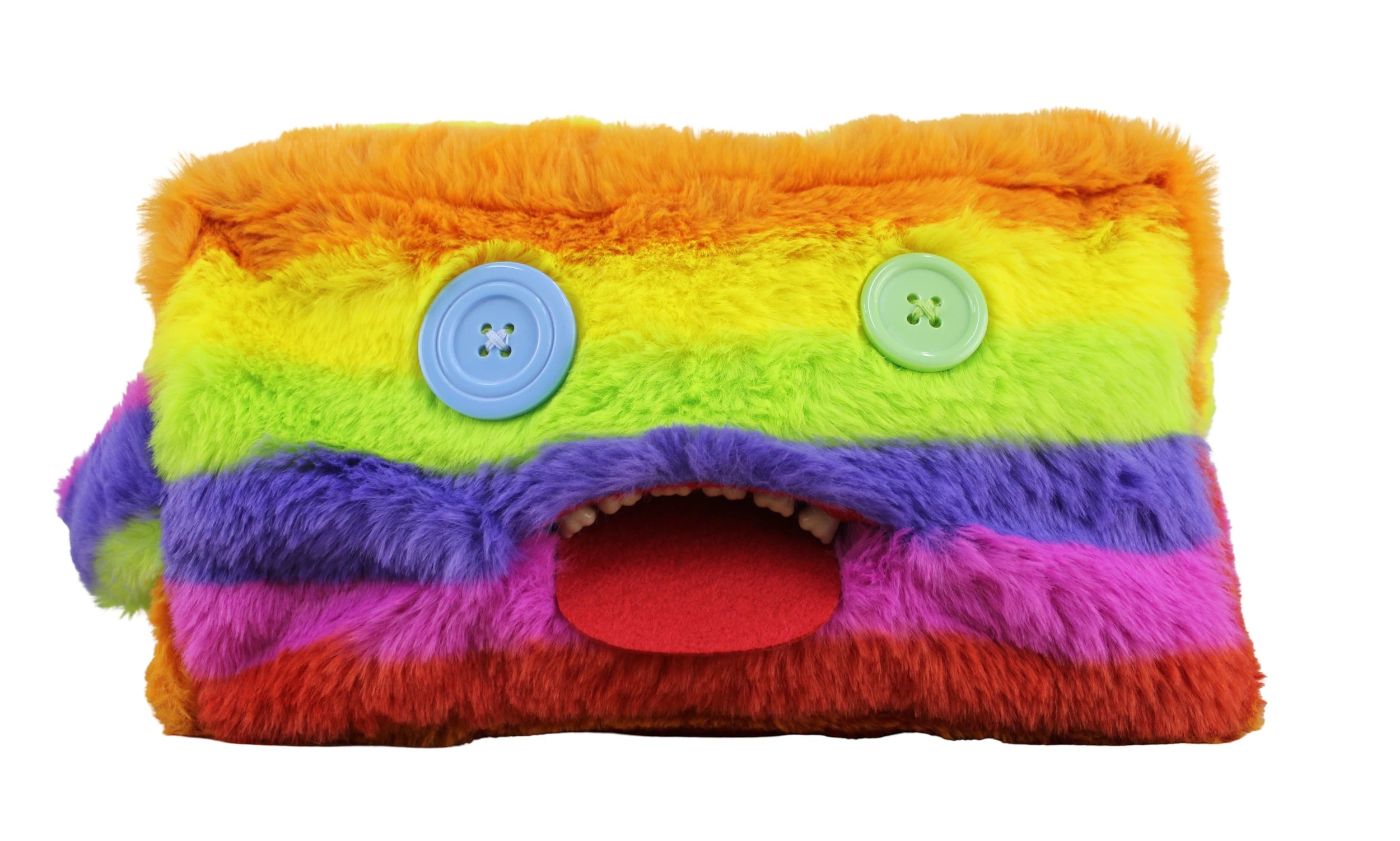 1 Fuggler Train Plush Cosmetic Case - Rainbow, 1 of 4