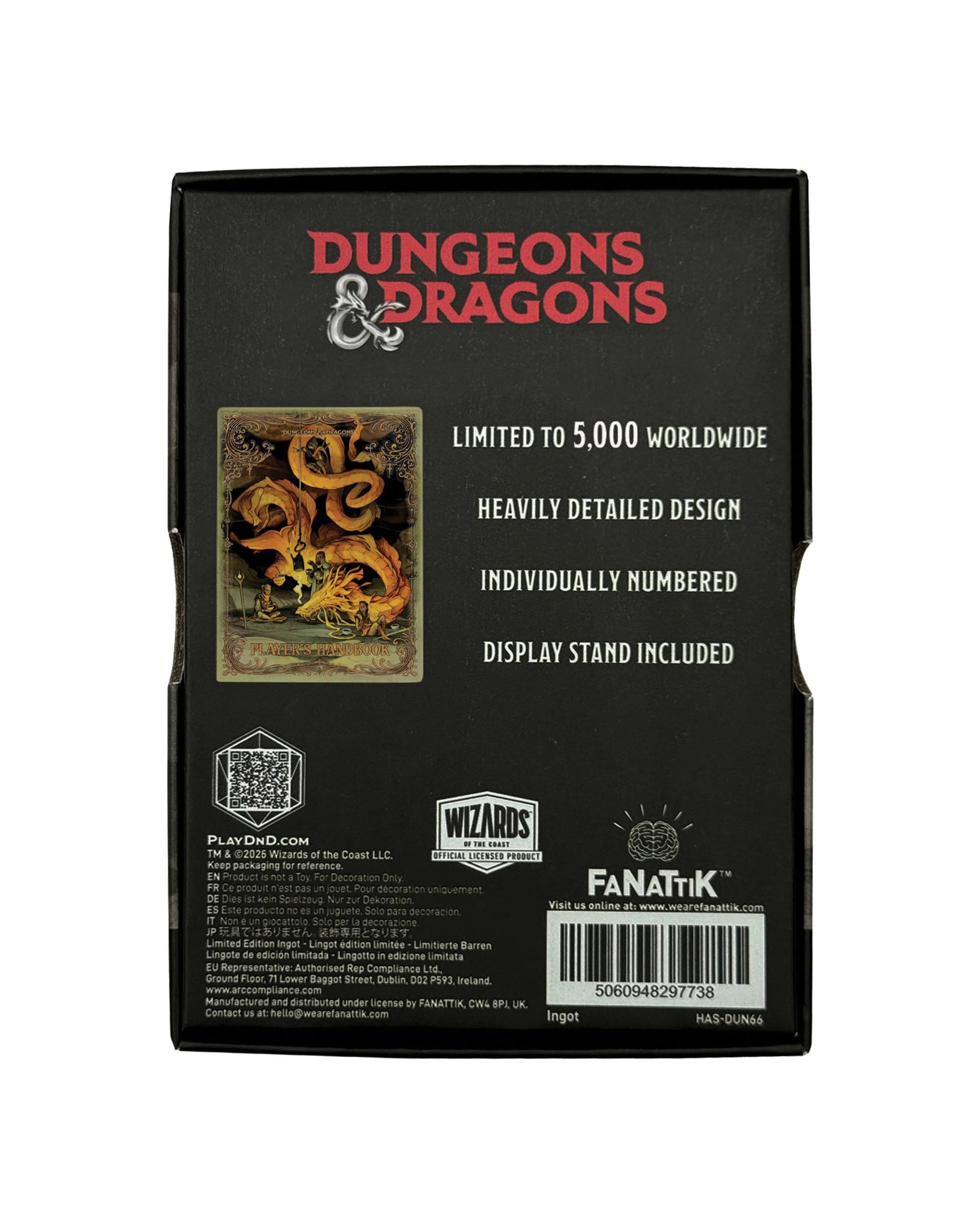 5 Fanattik Dungeons and Dragons Player's Handbook Alternate Cover Limited Edition Ingot, 5 of 10