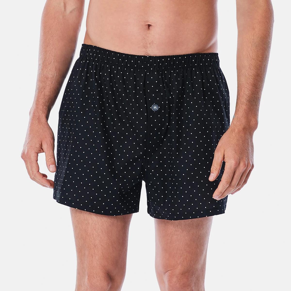 4 3 Pack Alpha Classic Woven Boxers Black Dot, 4 of 7