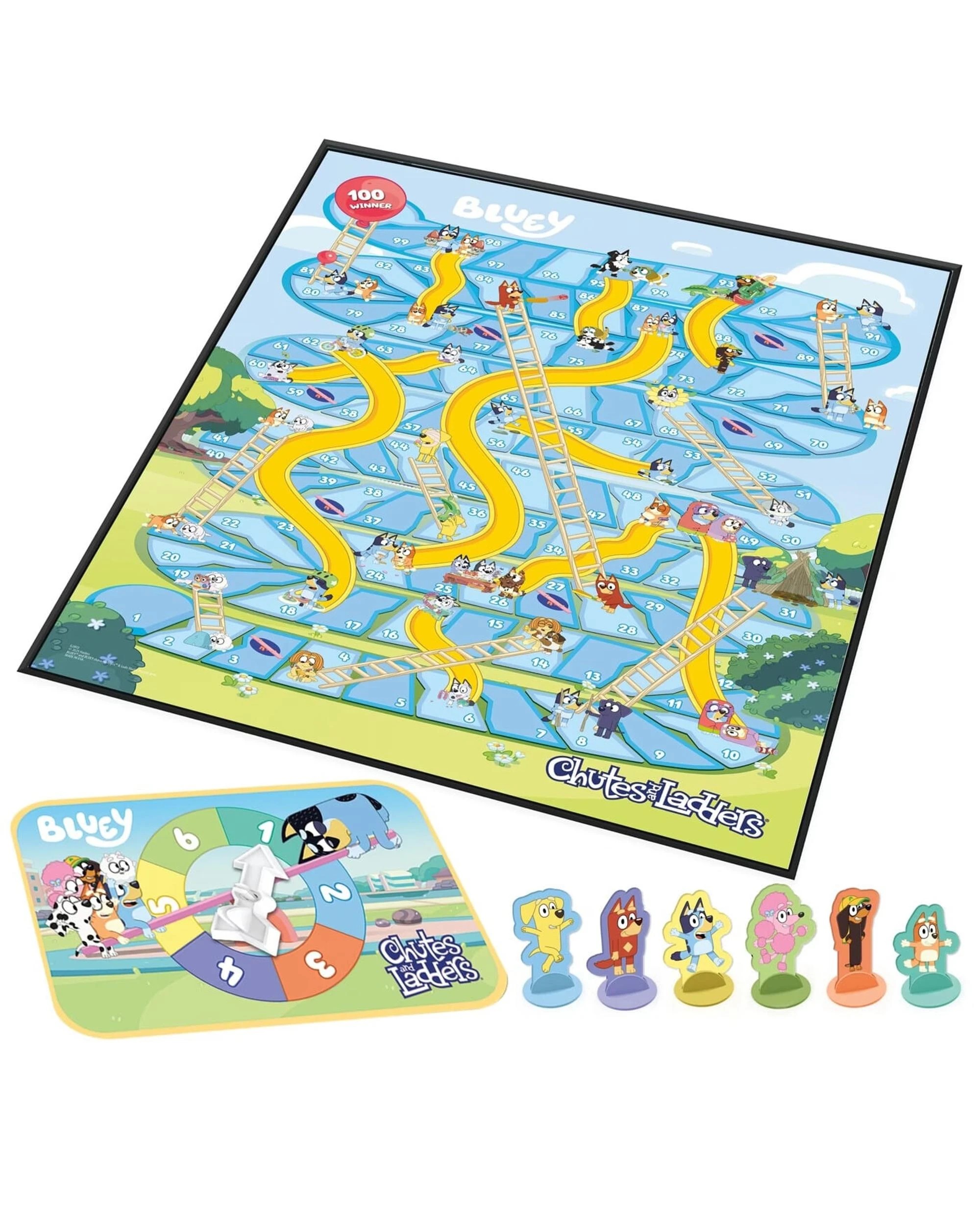 4 Bluey Chutes and Ladders Board Game, 4 of 5