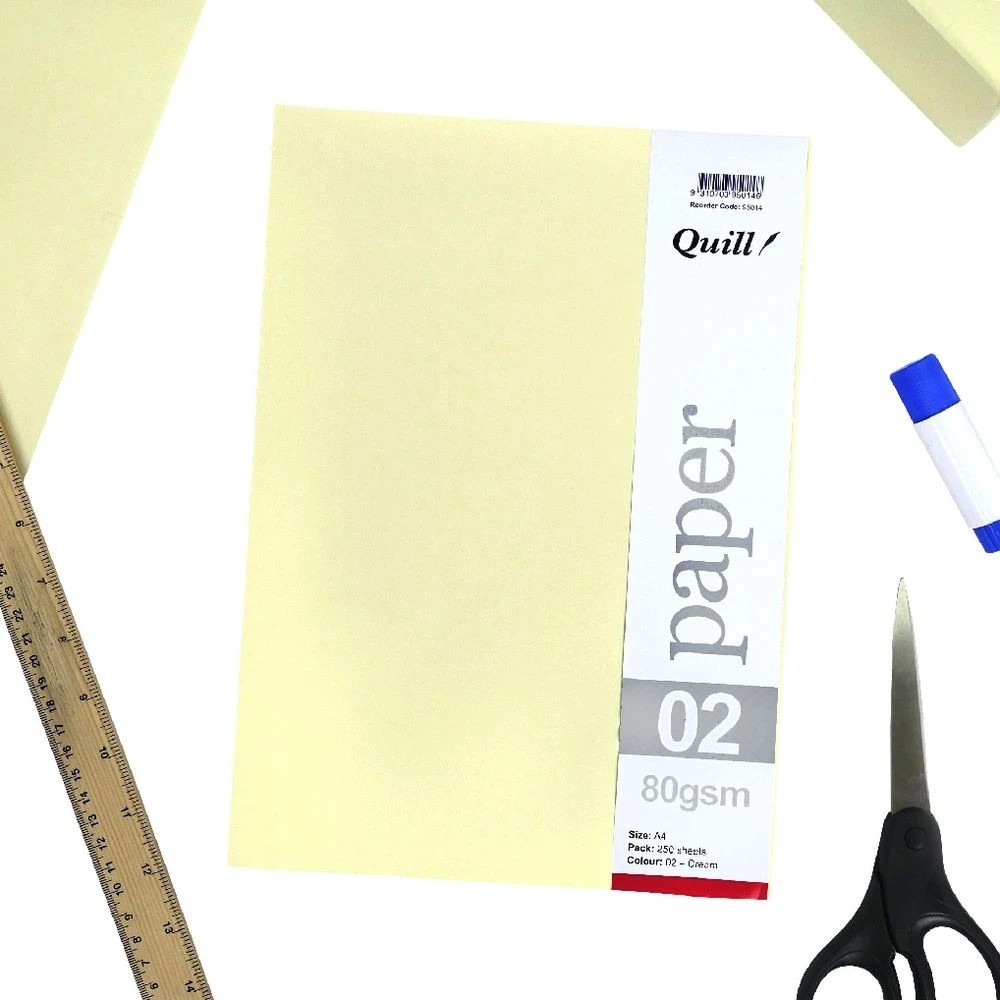 5 Quill A4 80gsm Paper Cream 250 Pack, 5 of 6