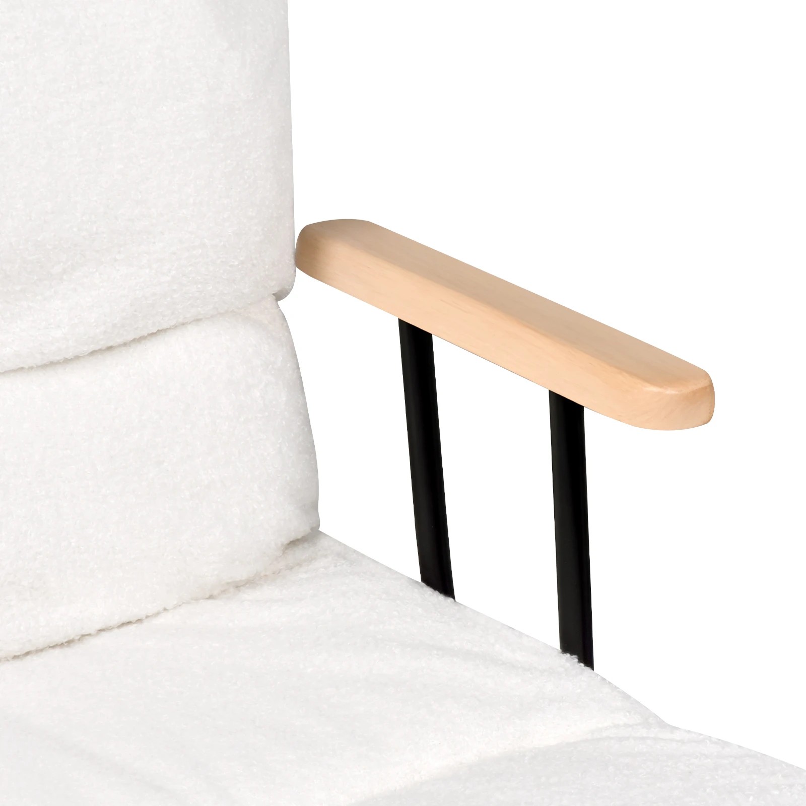 8 Advwin Rocking Chair with Footrest Nursery Cushion Armchair with High Backrest Reading Chair, 8 of 10