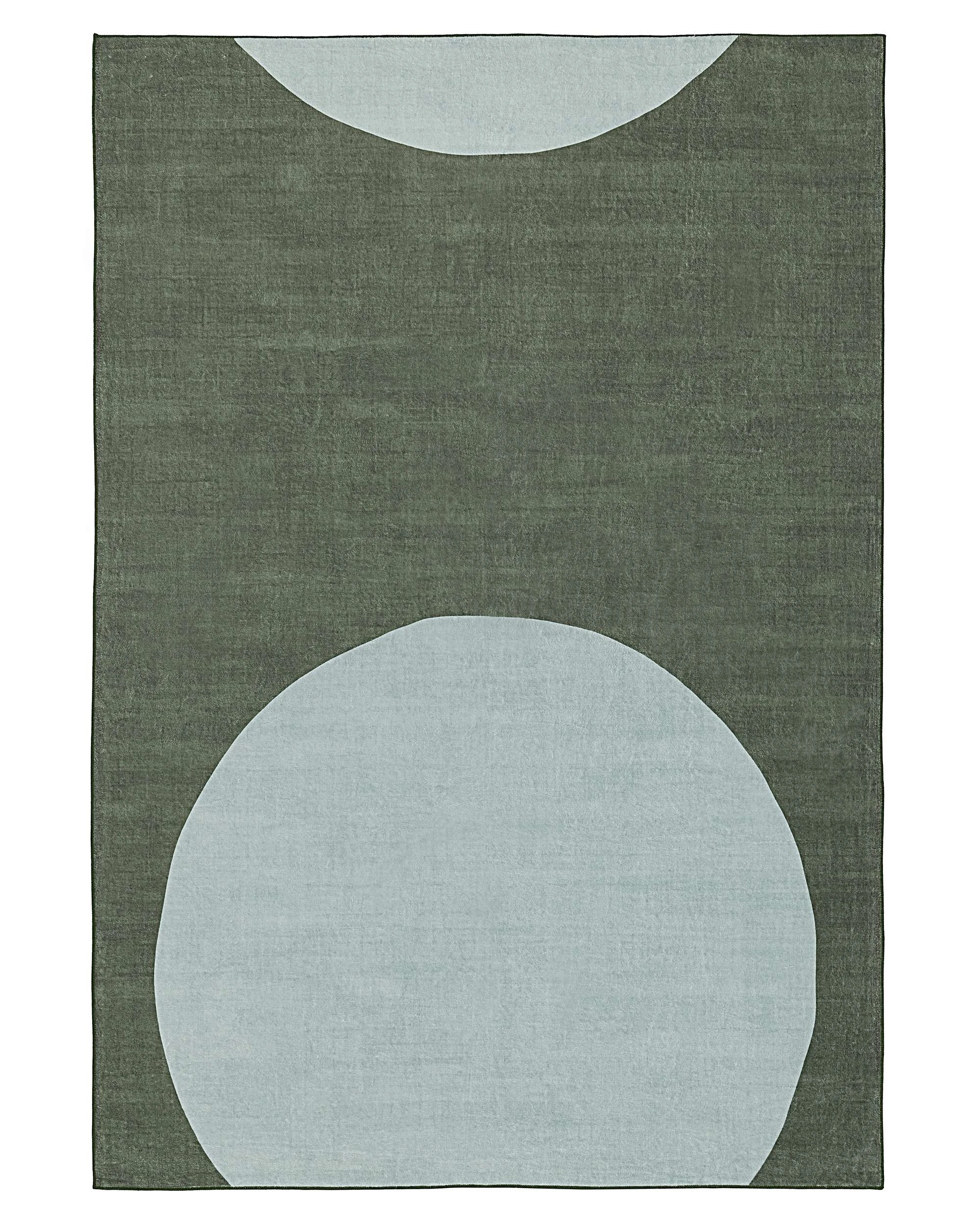 1 Loopsie Marcado Printed & Washable Rug-290cm x 190cm - Green, 1 of 9