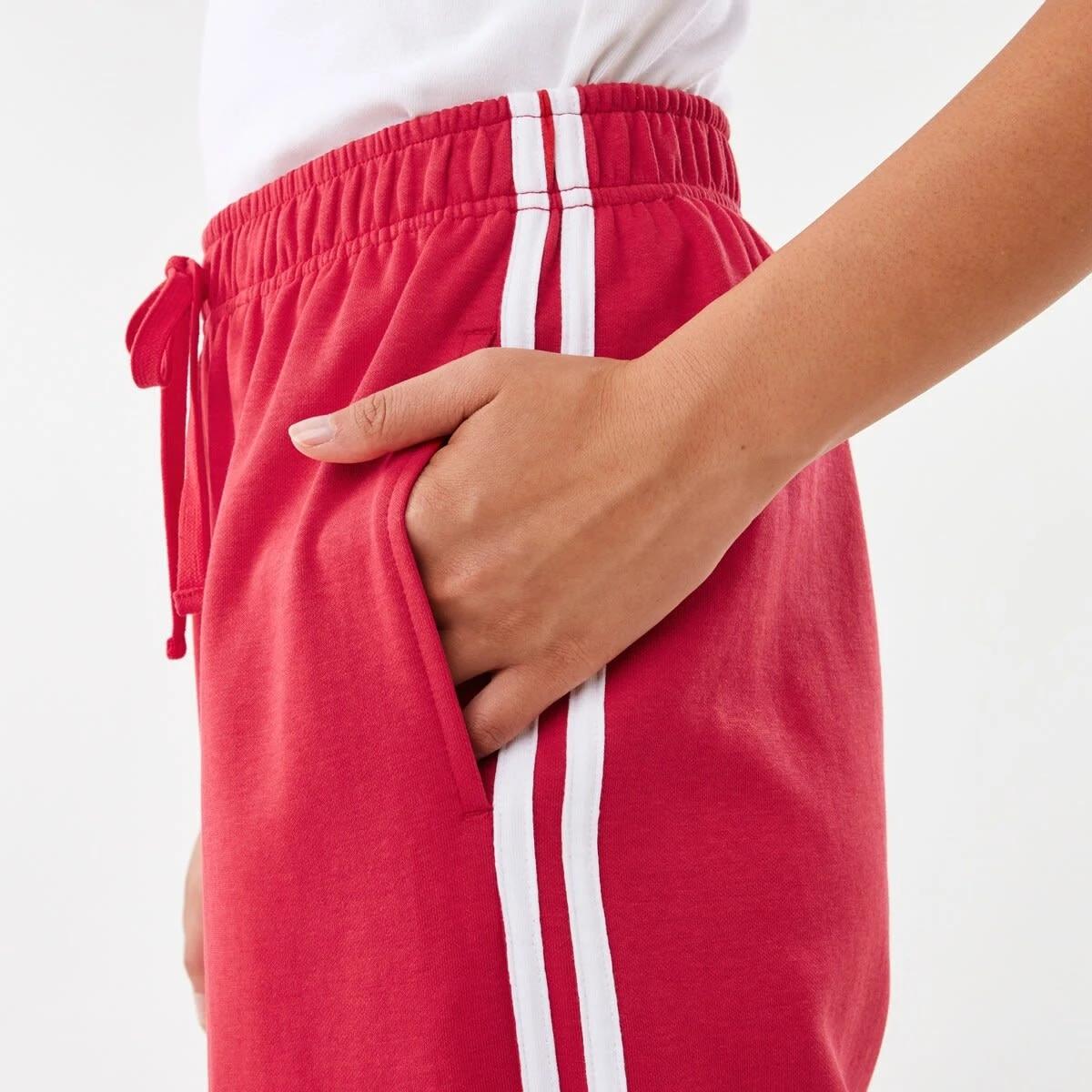 6 Side Stripe Pull On Pants Cherry Red, 6 of 10