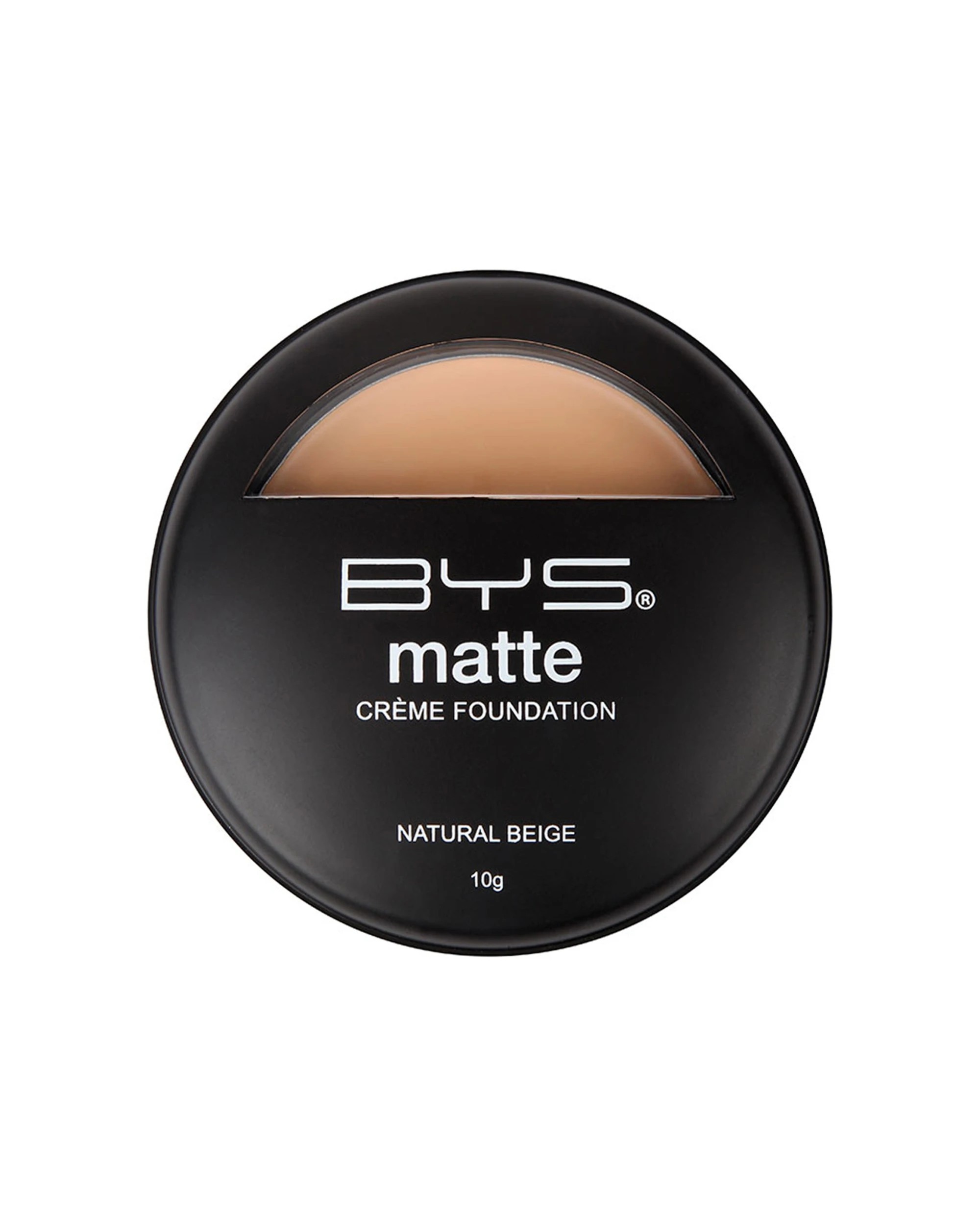 1 BYS Matte Creme Foundation Hydrating Buildable Coverage 10g - Beige, 1 of 3
