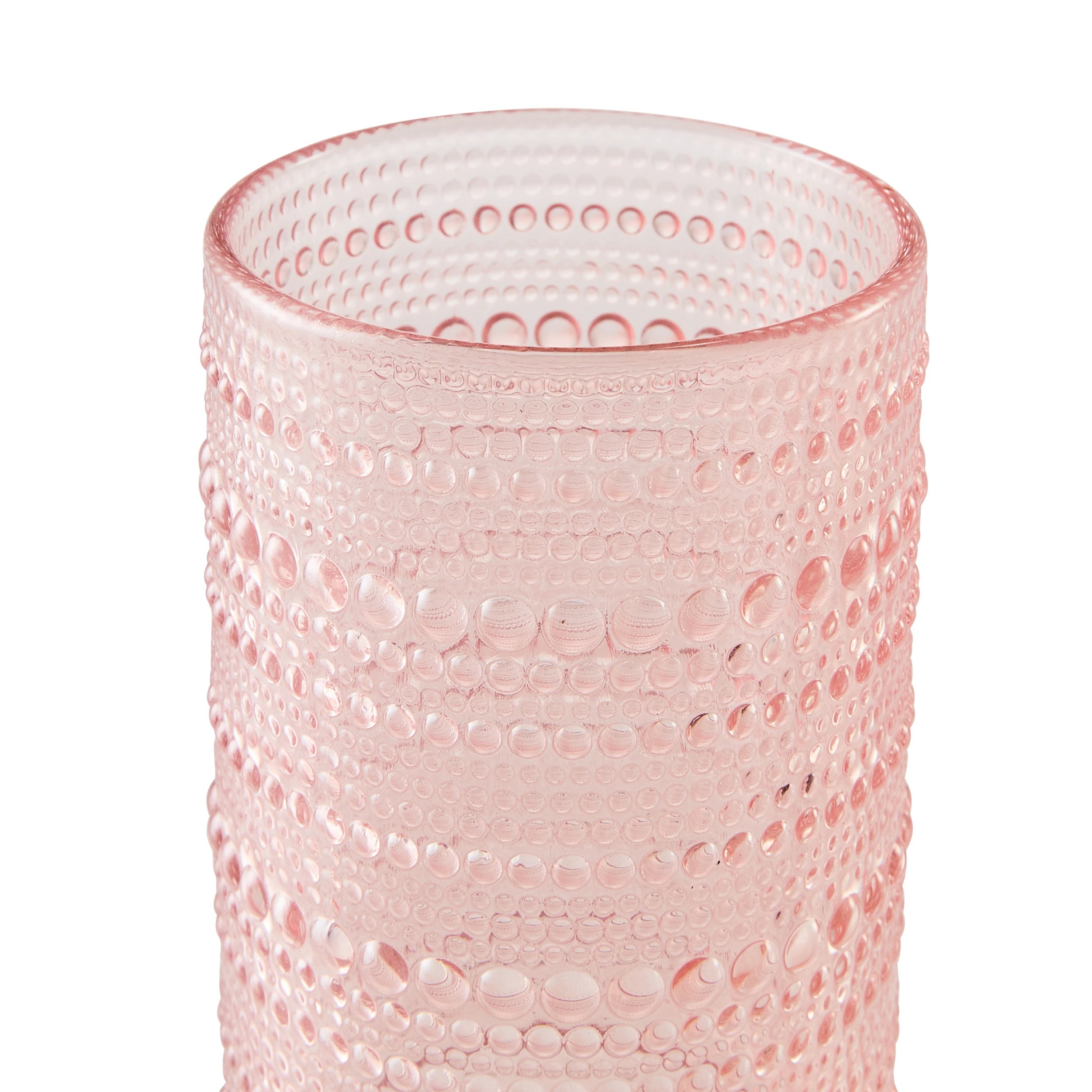 4 6 Pink Pearls Highball Glasses, 4 of 6
