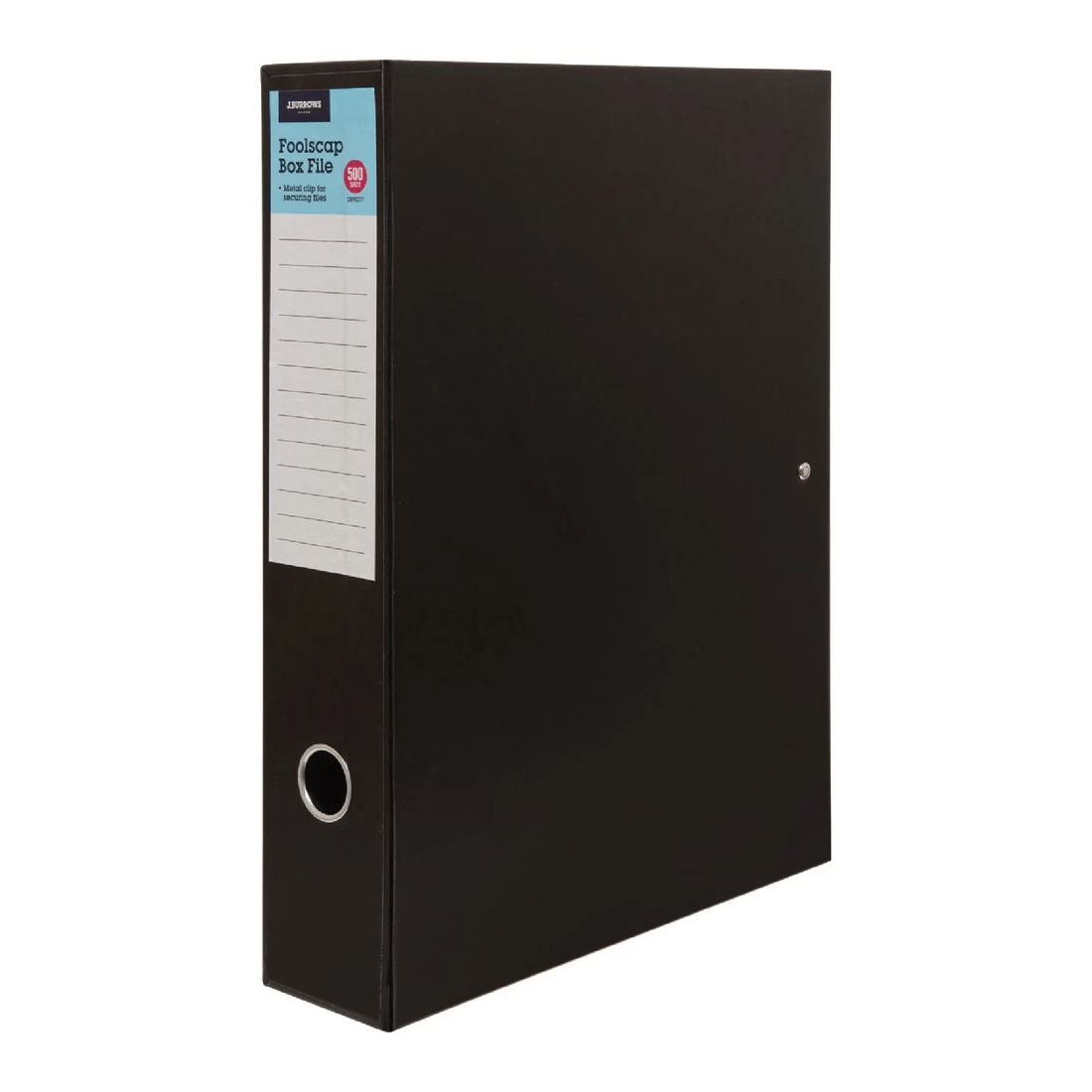 1 J.Burrows Foolscap Box File Black, 1 of 4