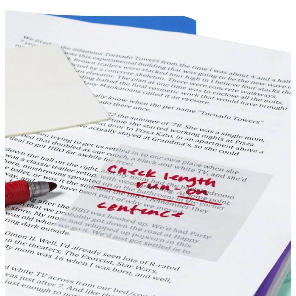 6 Post-It Transparent Notes 73 x 73mm, 6 of 8