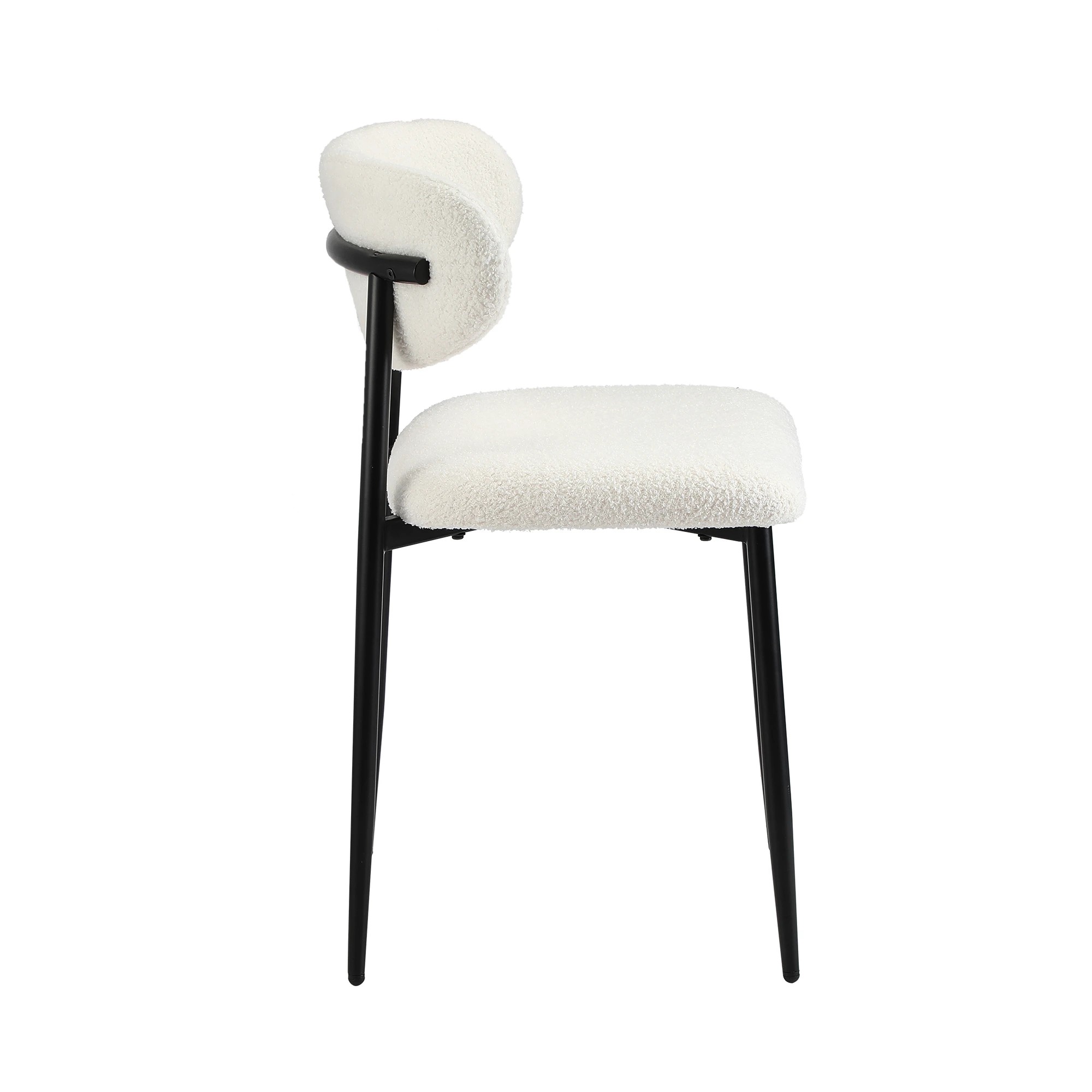 6 Oikiture 4x Dining Chairs Kitchen Chair Cafe Lounge Chair Boucle - Multi, 6 of 9
