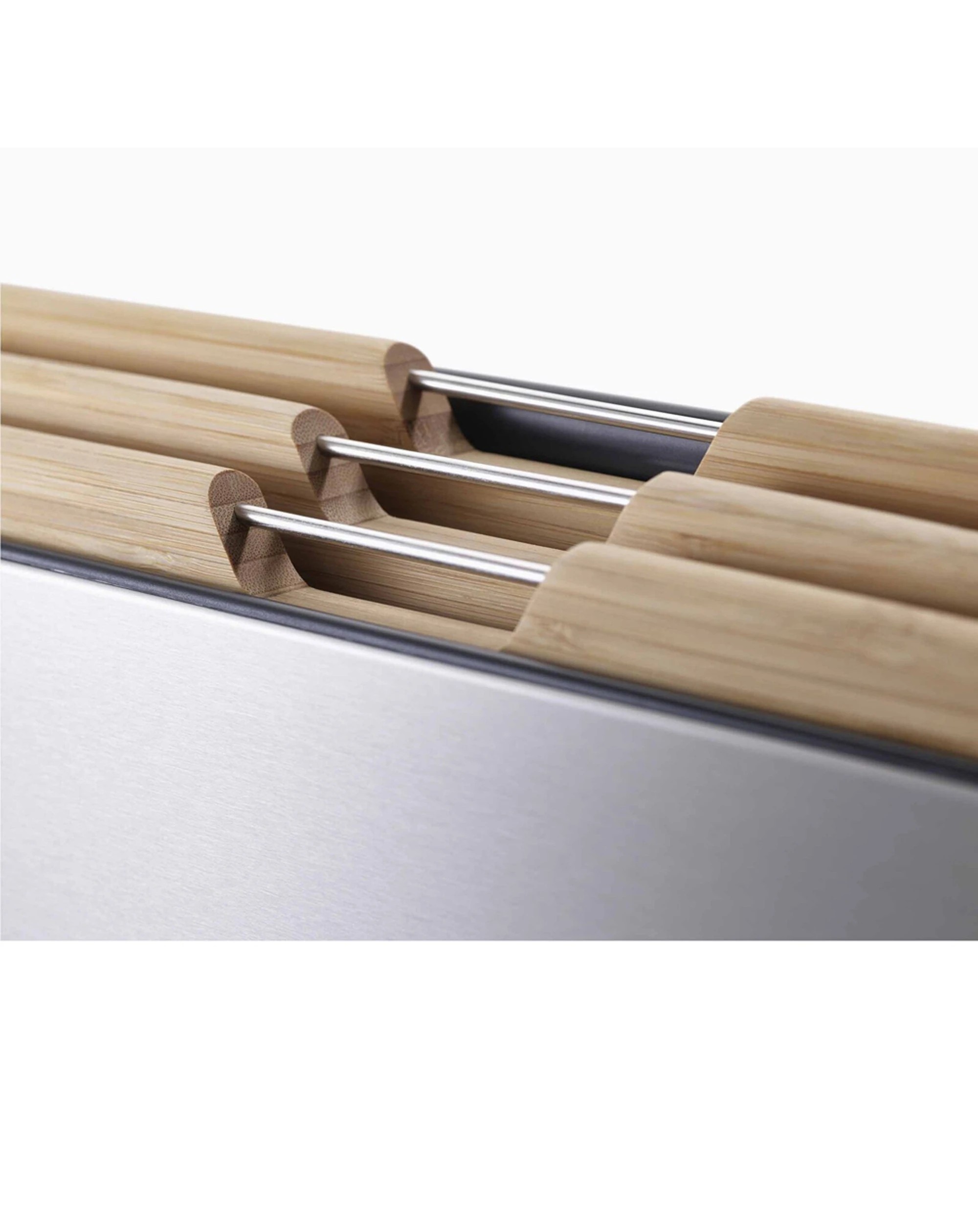 7 Joseph Joseph Folio Steel Bamboo Chopping Board 3pc Set - Multi, 7 of 8