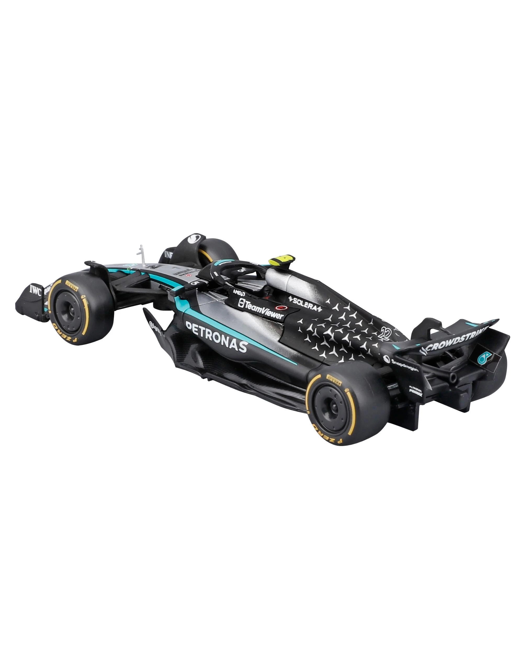4 Bburago F1 2025 Mercedes-AMG W16 #12 Antonelli (No Helmet) 1:43 Diecast Vehicle, 4 of 9