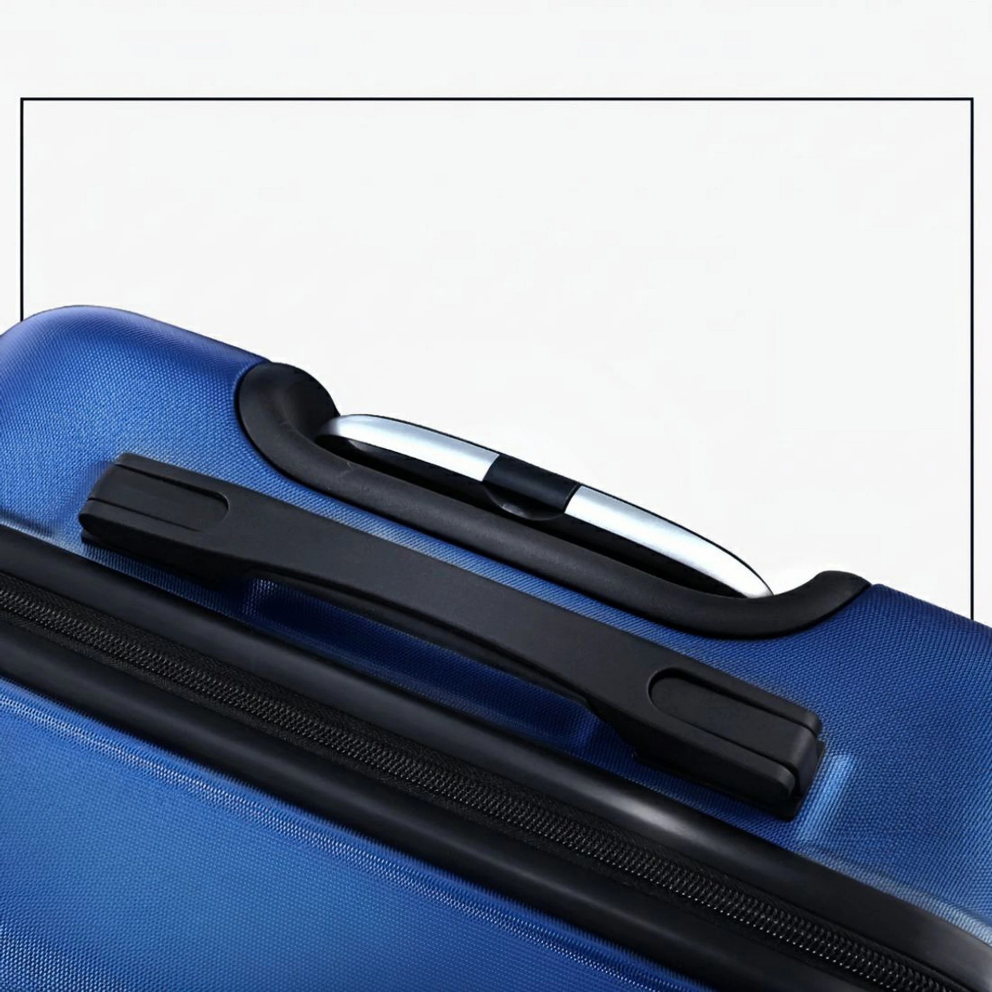 5 Wanderlite 2pc Luggage Trolley Travel Suitcase Set TSA Hard Case - Blue, 5 of 6