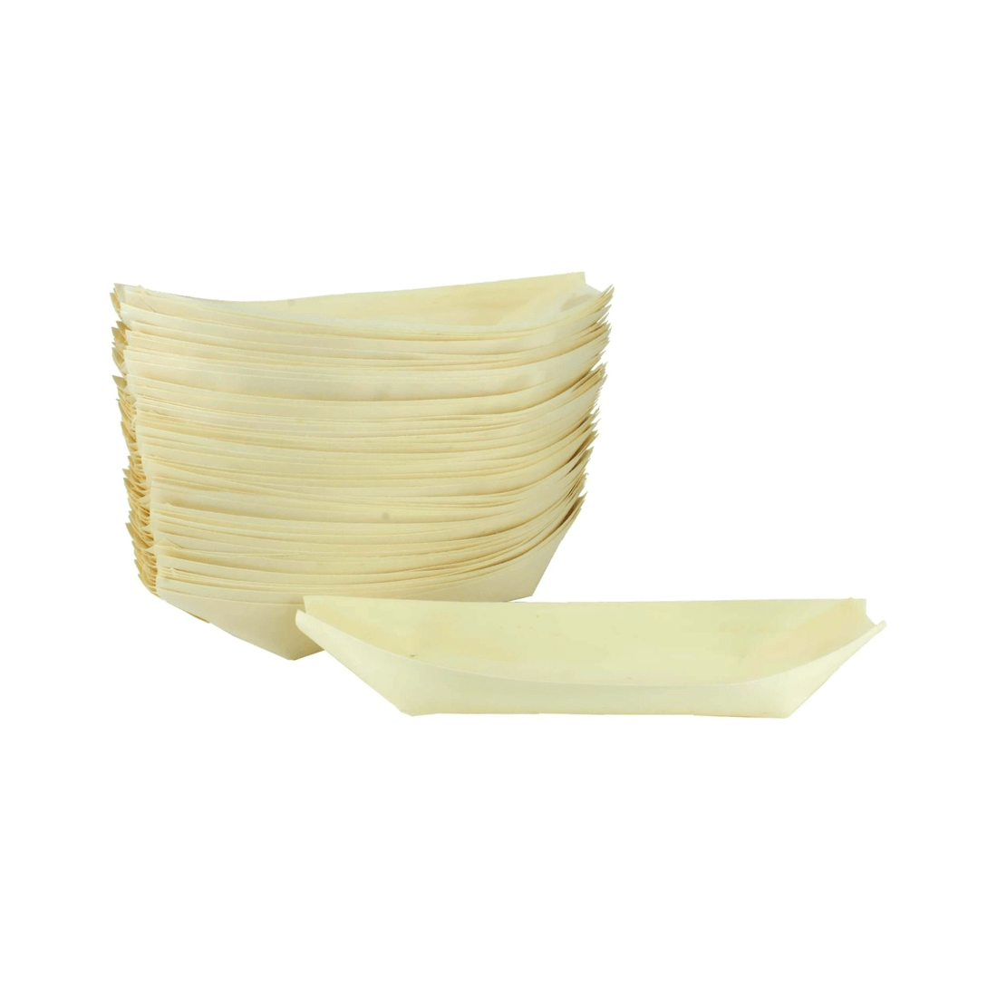 1 Alpen Wooden Boats 25cm x 10cm Pack of 50, 1 of 2