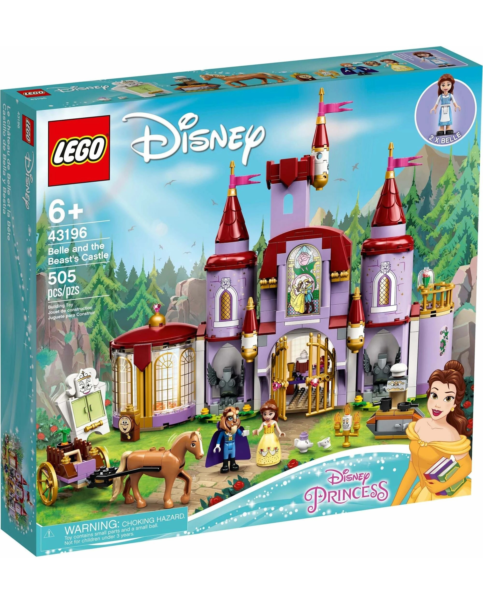 1 LEGO 43196 Belle & Beast's Castle - Disney Princess Building Toy, 1 of 5