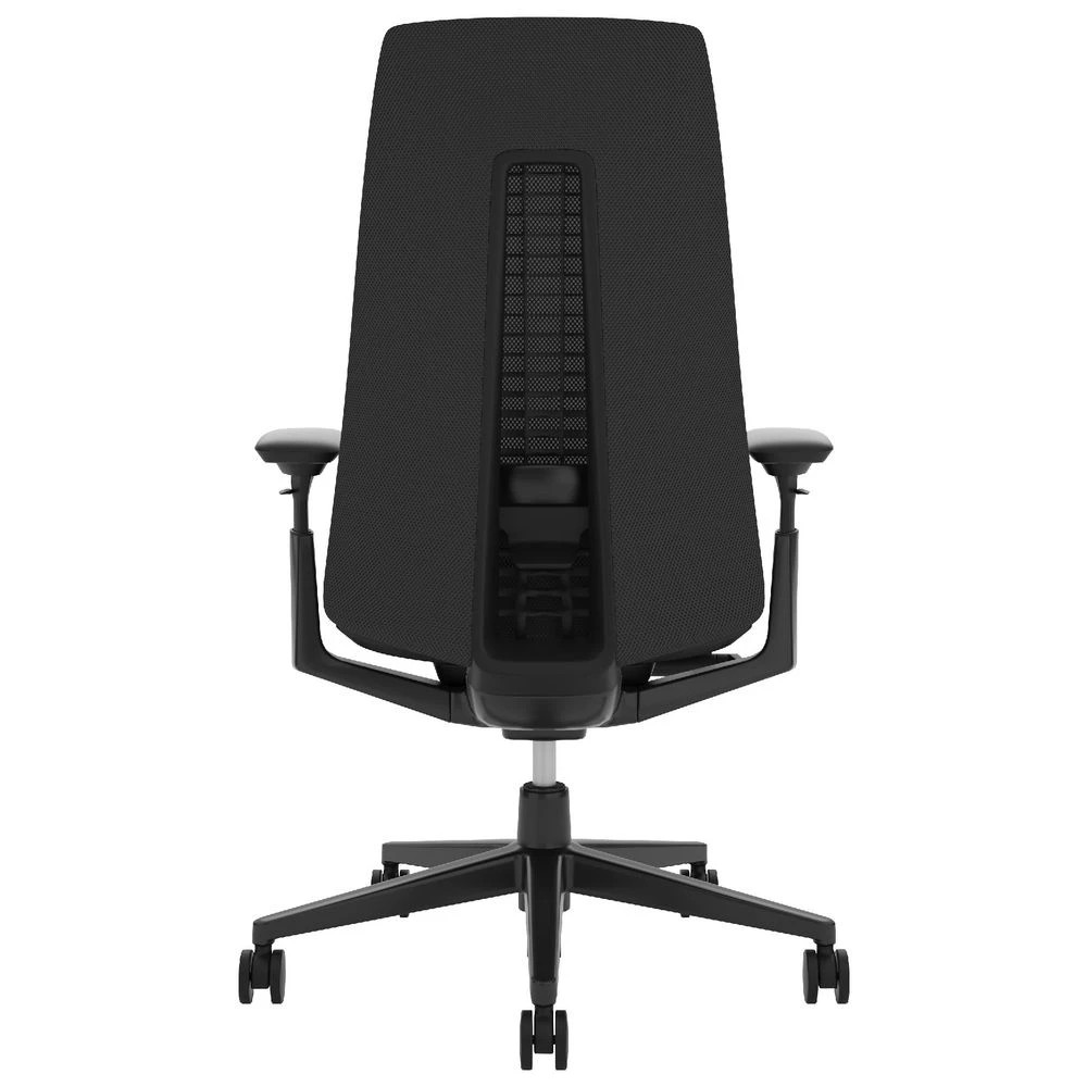 4 Haworth Fern Ergonomic Chair 4D Arms Adjustable Lumbar Black Ergonomic Chairs and Desk Chairs, 4 of 9