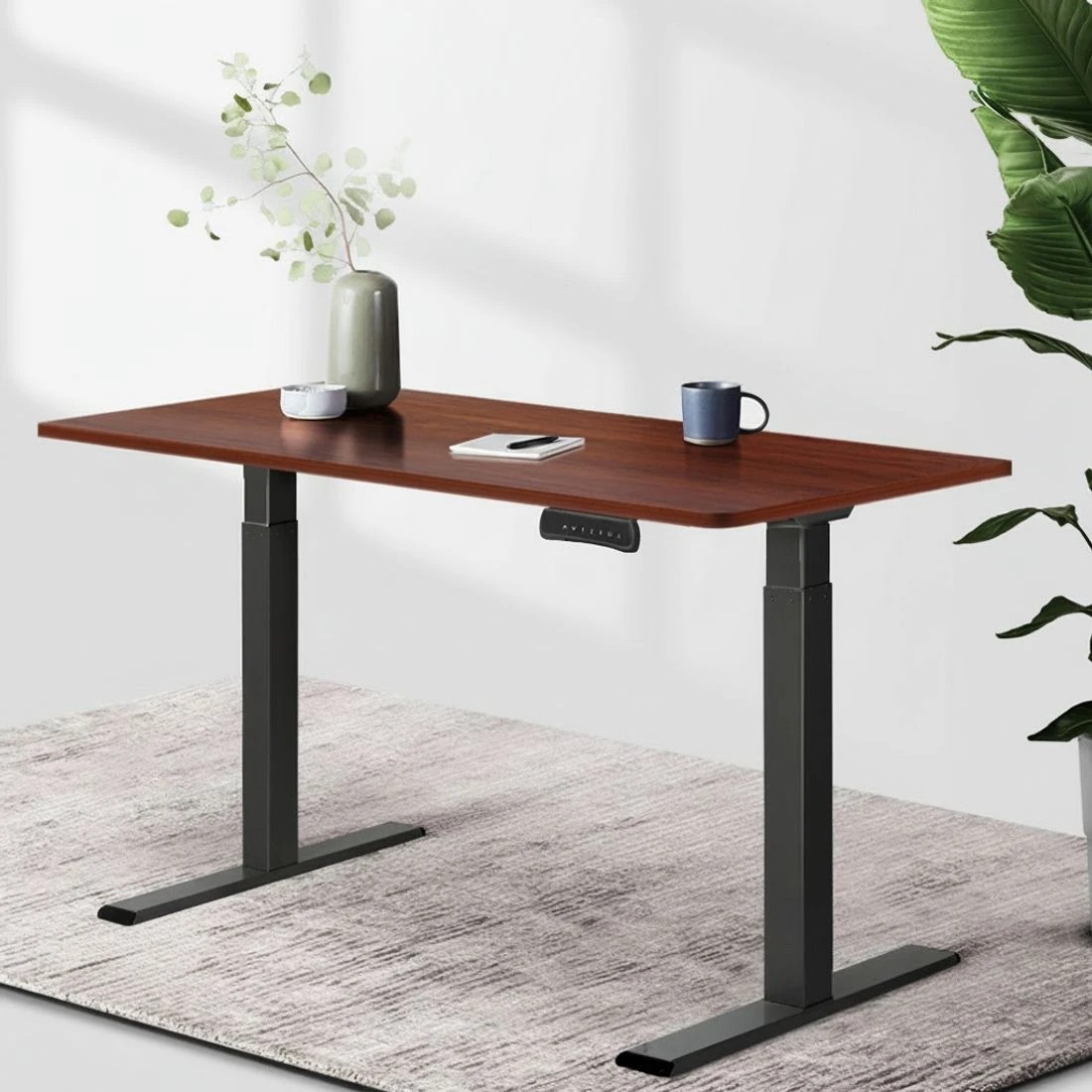 4 Artiss Standing Desk Top Walnut 120CM - Brown, 4 of 6