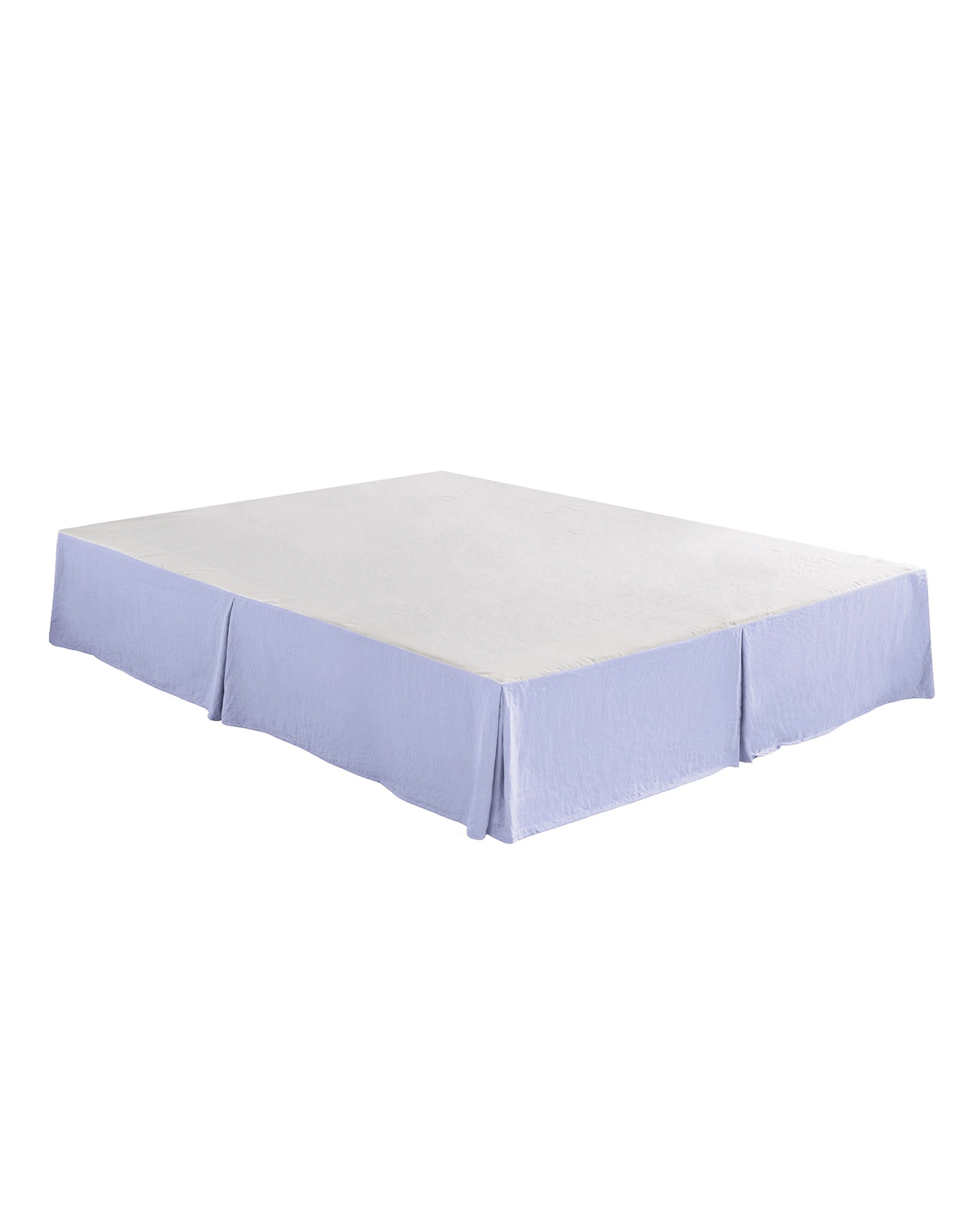 9 Dreamaker Superfine Washed Microfibre Pleated Valance - Super King Bed - Lilac, 9 of 9