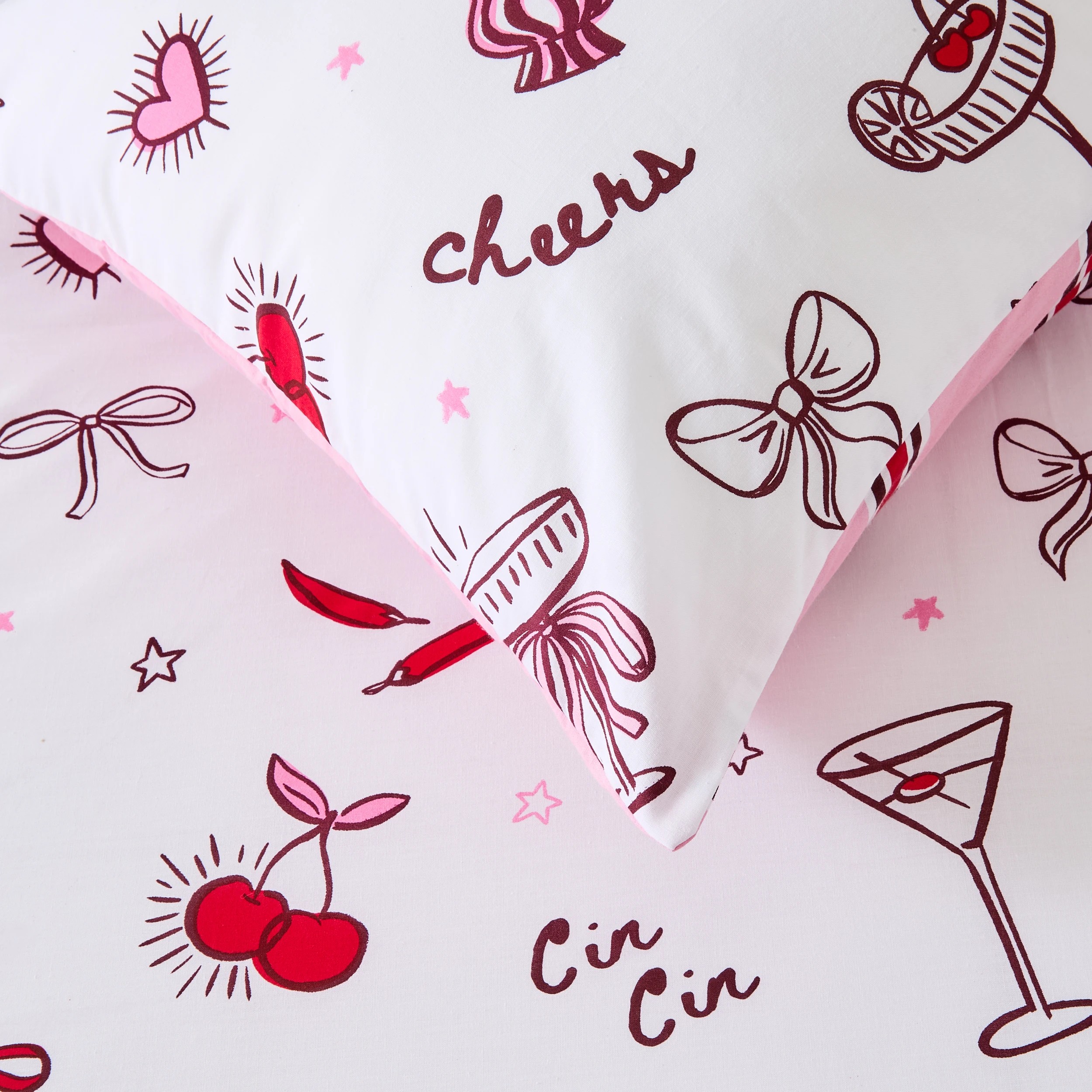 4 Cheers Cotton Rich Reversible Quilt Cover Set - King Bed, 4 of 7