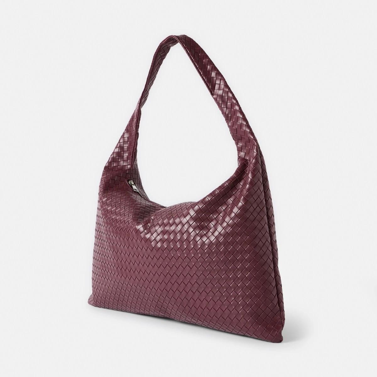 2 Weave Shoulder Bag CRIMSON RED, 2 of 4