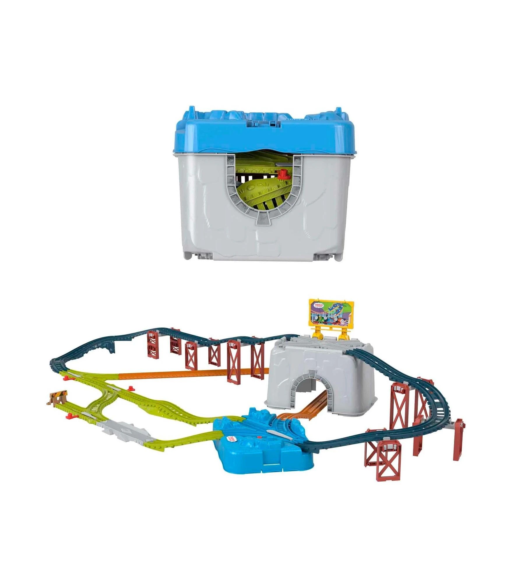 2 Thomas & Friends Connect & Build Track Bucket - Blue, 2 of 6