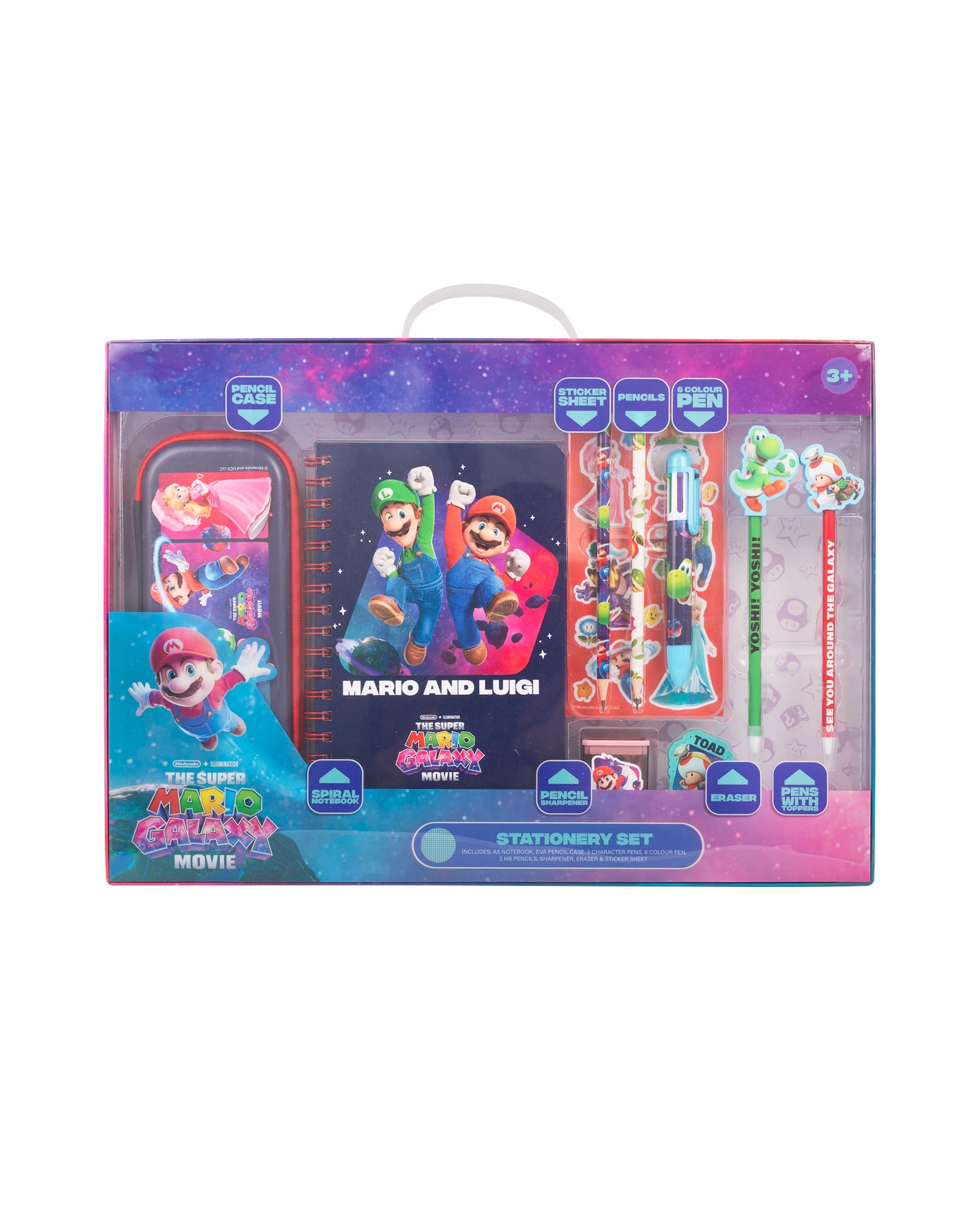 1 Super Mario 2 Mega Stationery Set - Multi, 1 of 5