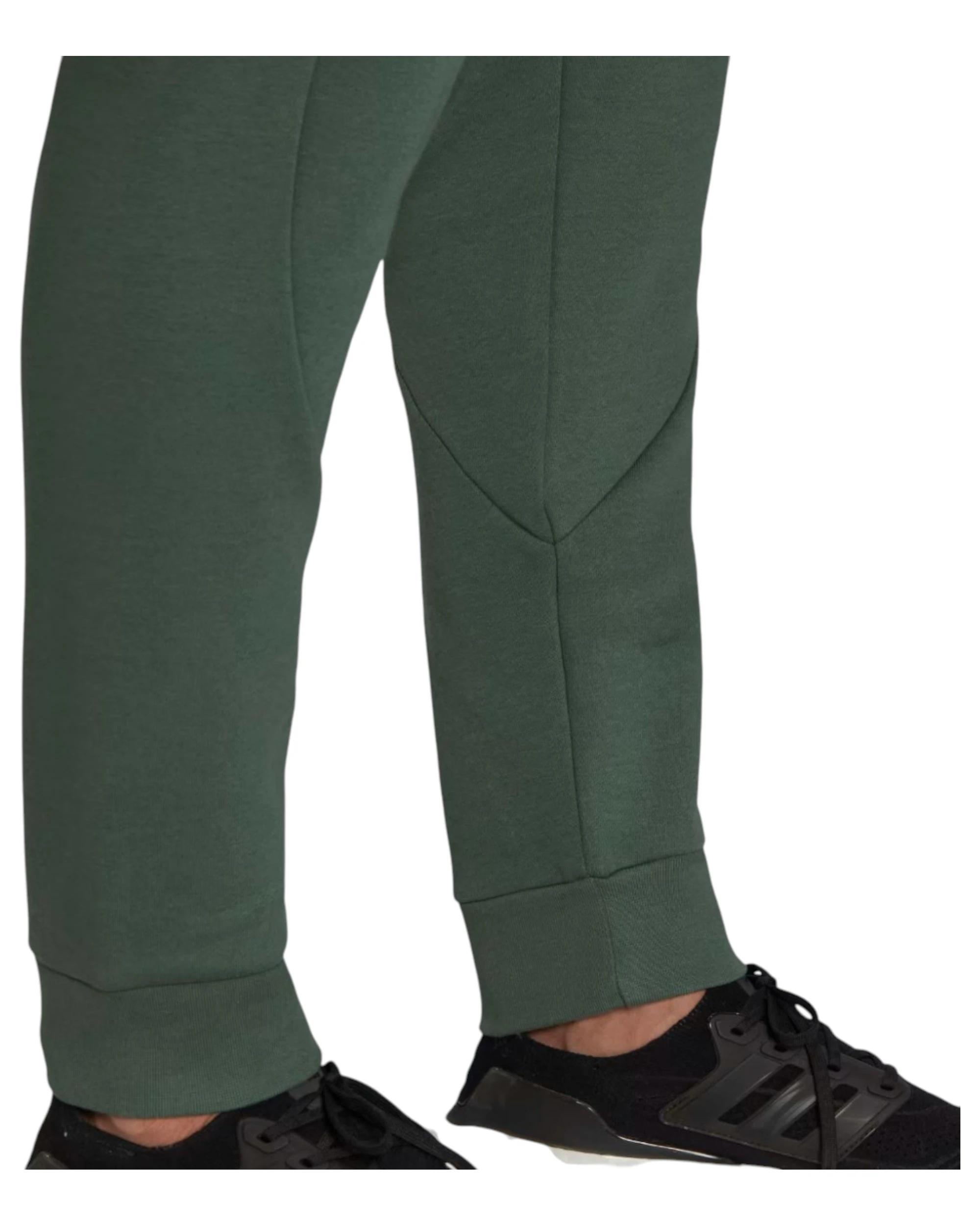 6 Adidas Mens Stadium Fleece Badge of Sport Green Cuffed Pants GREEN, 6 of 8