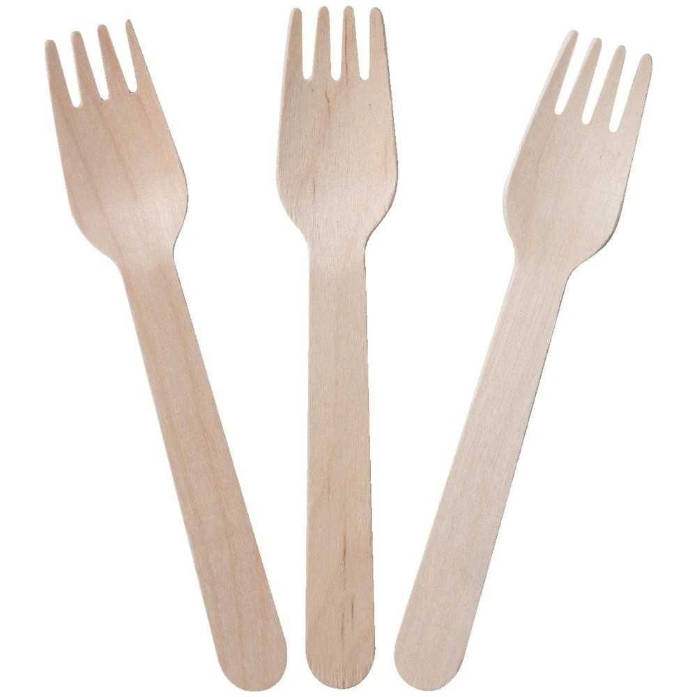 5 J.Burrows Wooden Forks 157mm 100 Pack, 5 of 5