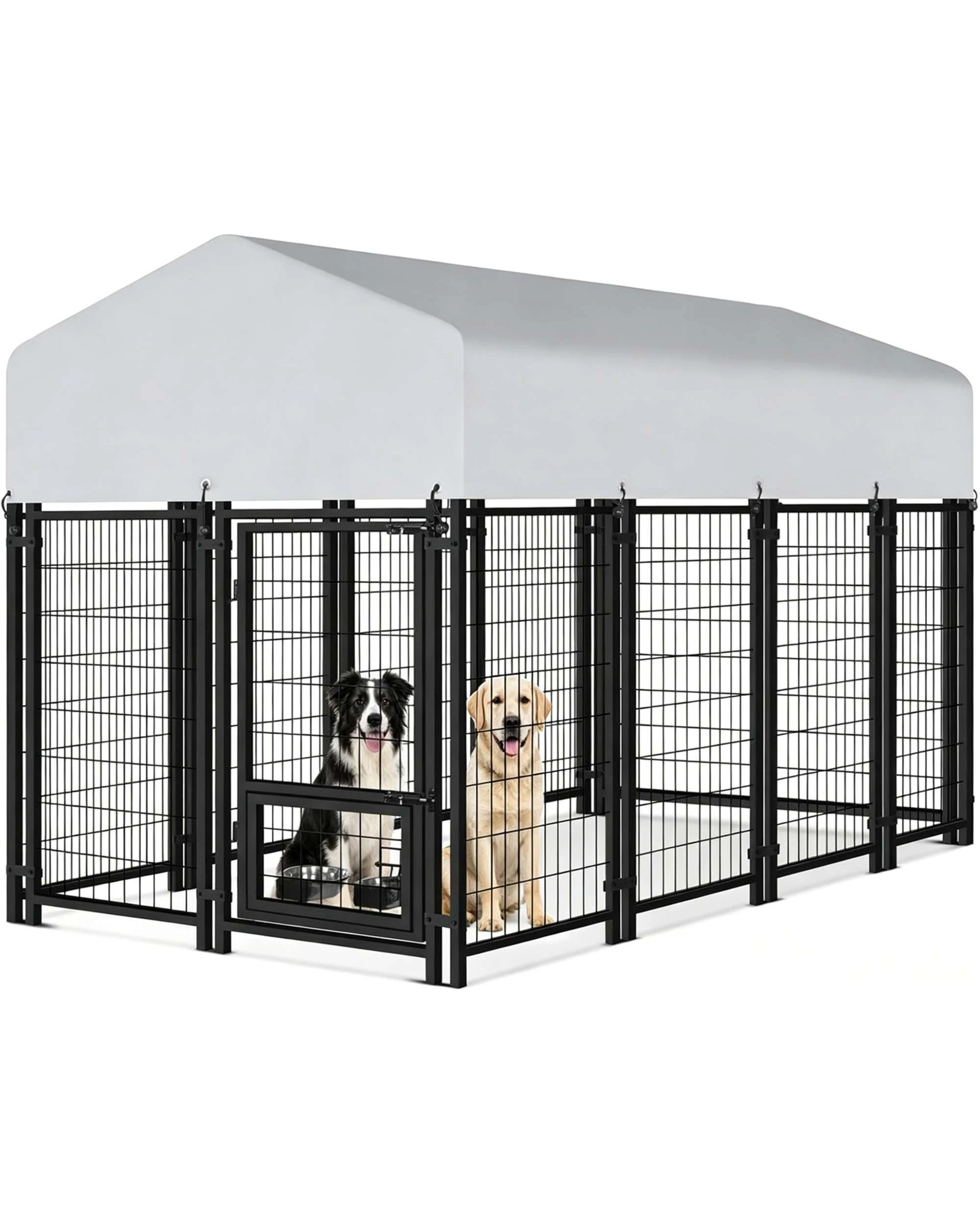 2 Advwin Dog Kennel Pet Playpen Large House Pet Run Cage Dog Cage Crate, 2 of 9