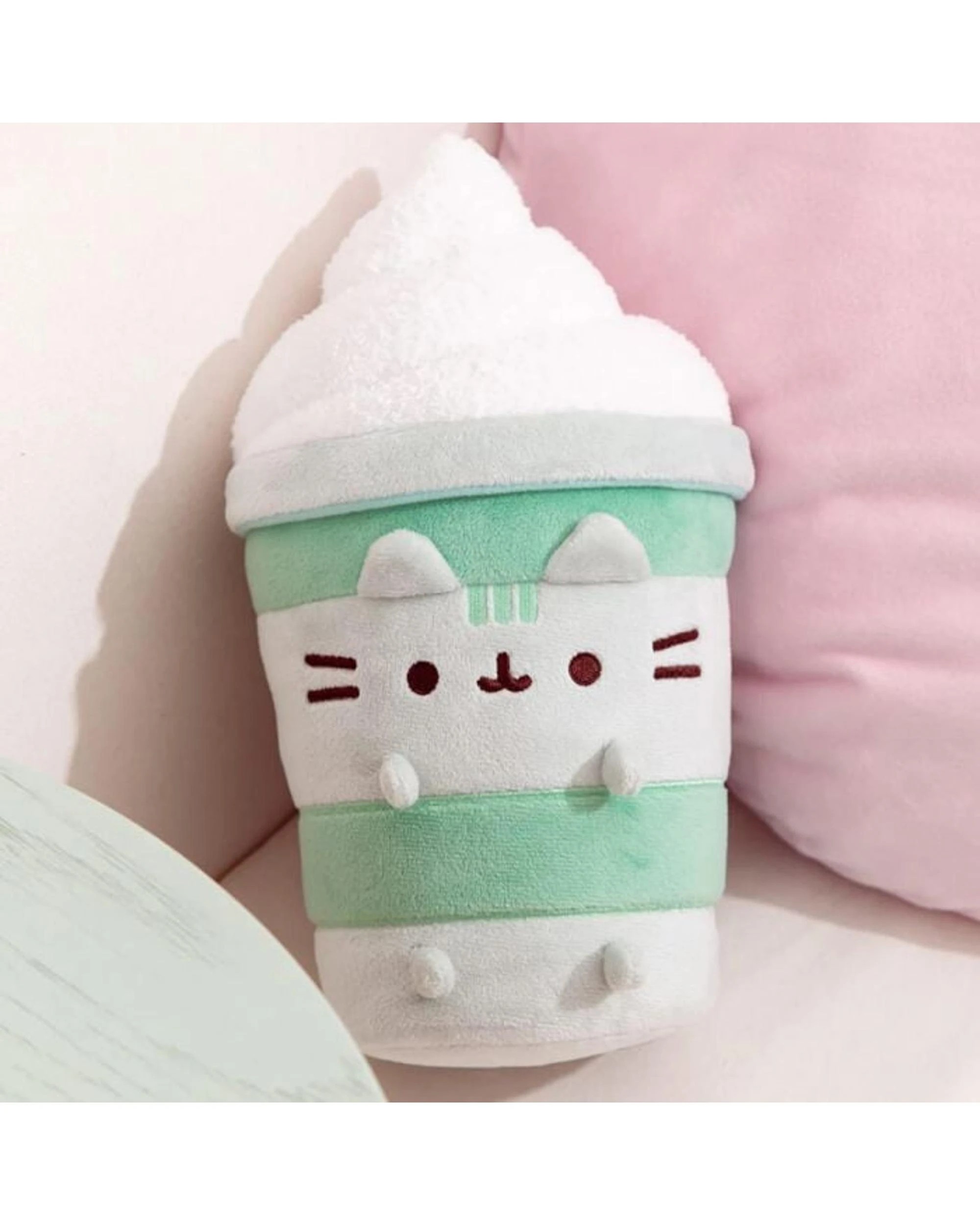3 Pusheen Sips Matcha Drink Pusheen 24cm Plush - Green, 3 of 4