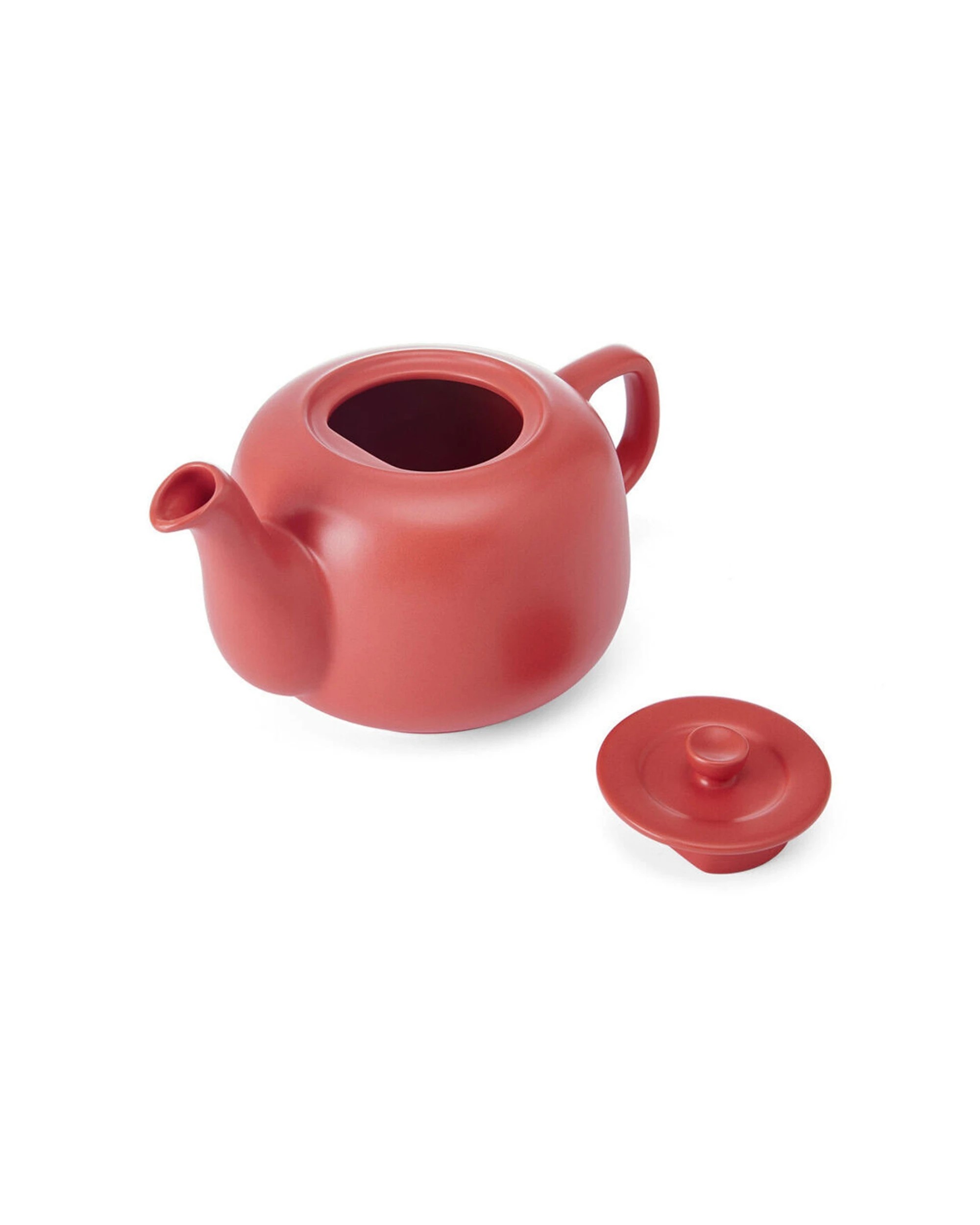 3 La Cafetiere 2PK Stoneware Classic Teapot Kettle 1.2L - Red, 3 of 7