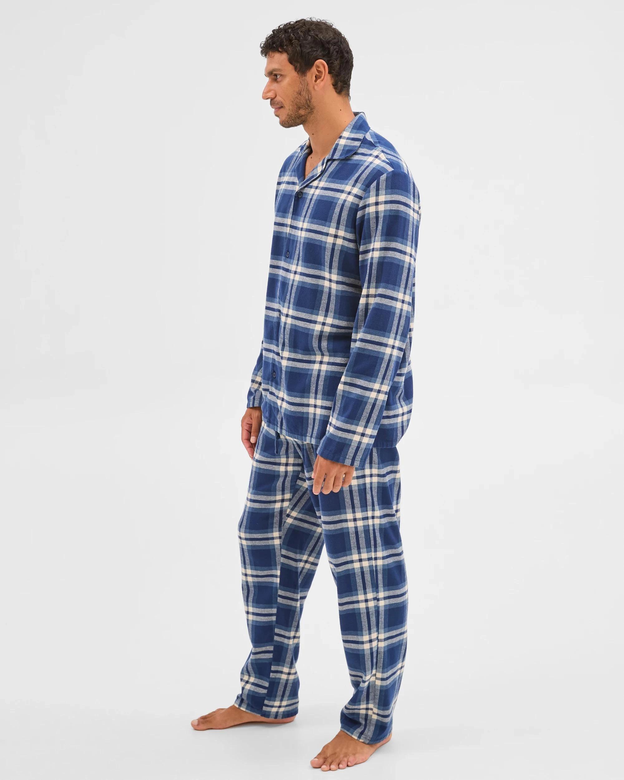 4 Target Man Flannelette Pyjama Set BLUE CHECK, 4 of 6