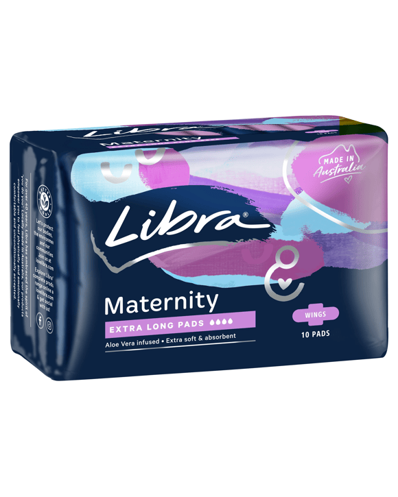 Libra 10 Pack Maternity Extra Long Pads