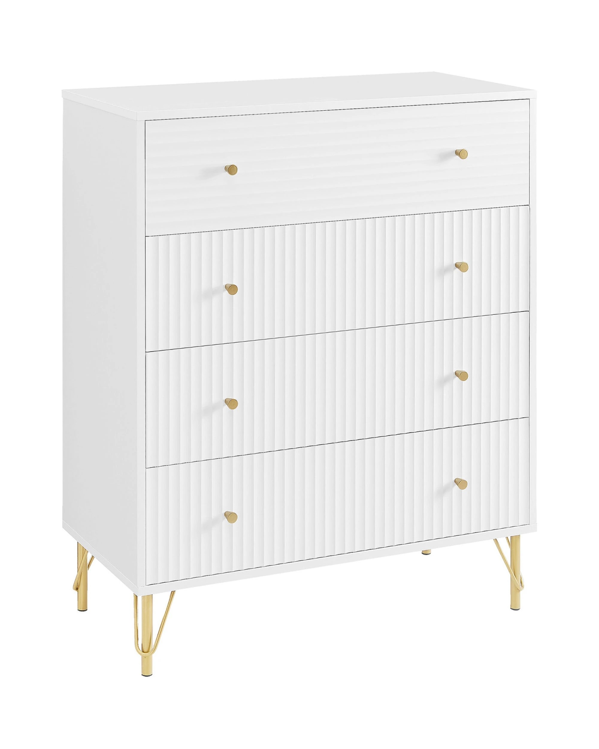 1 Sarantino Rocco Chest of Drawers - White, 1 of 9