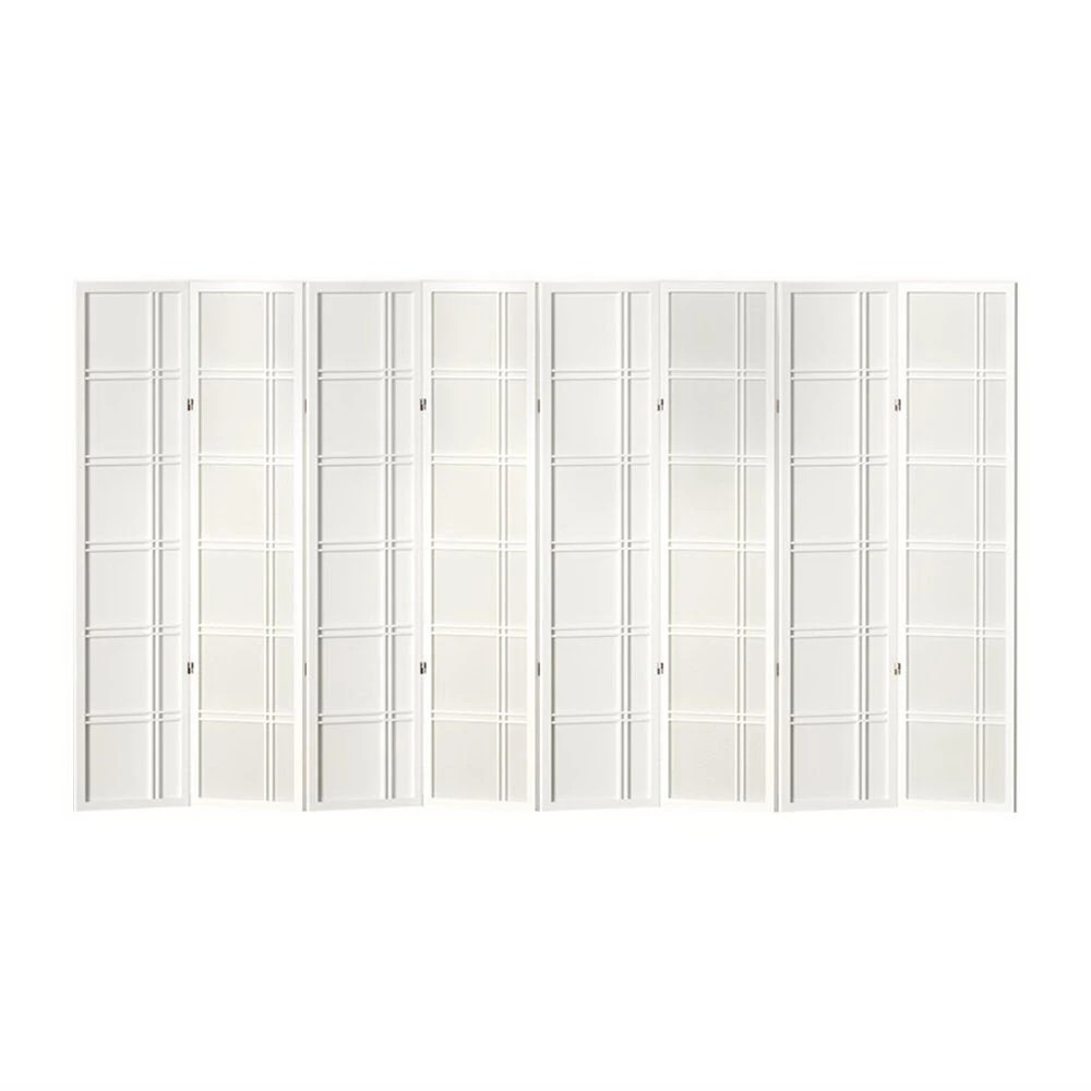 1 Artiss 8 Panel Room Divider Screen 353x179cm Nova - White, 1 of 7