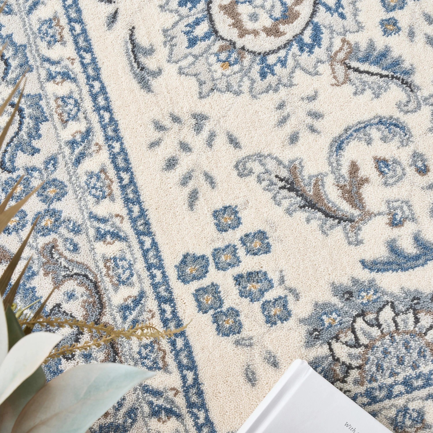 5 Common Ground Rugs Tempo Nain 300x200cm - Medium Power Loomed Wool Floor Rug - Beige, 5 of 7